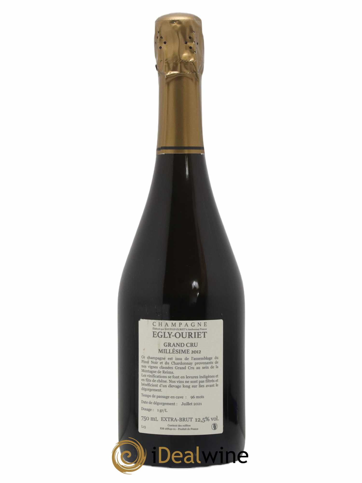 Ambonnay Vieilles Vignes Brut Millésimé Egly-Ouriet 2012 - Lot de 1 bouteille - 1