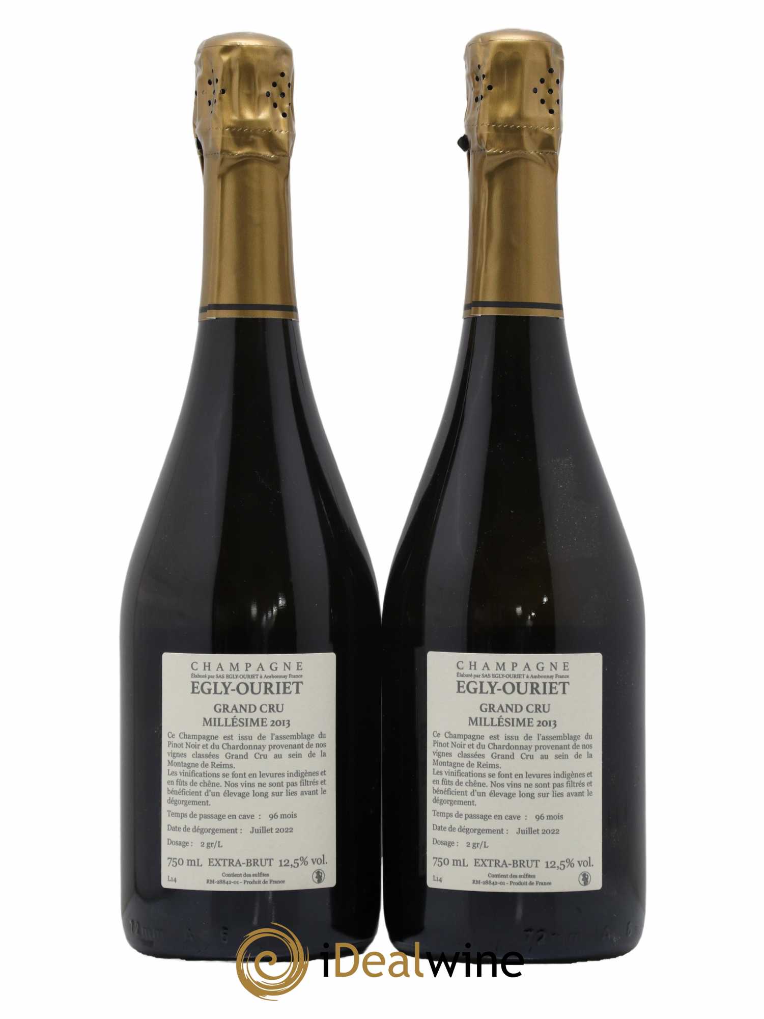 Ambonnay Vieilles Vignes Brut Millésimé Egly-Ouriet 2013 - Lot de 2 bouteilles - 1