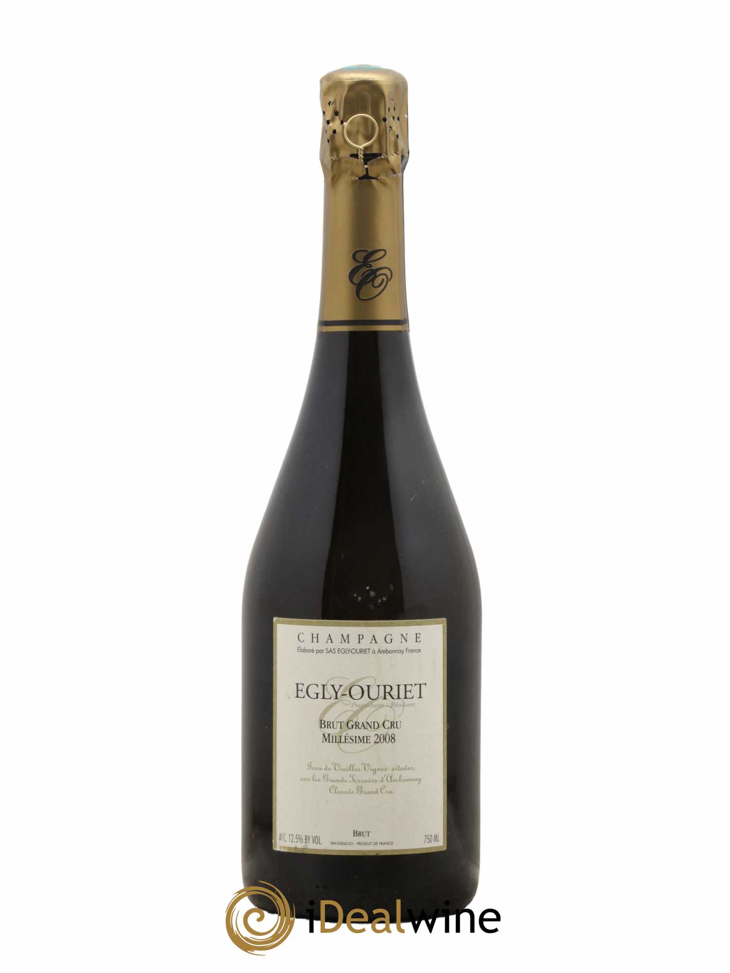 Ambonnay Vieilles Vignes Brut Millésimé Egly-Ouriet 2008 - Lot de 1 bouteille - 0
