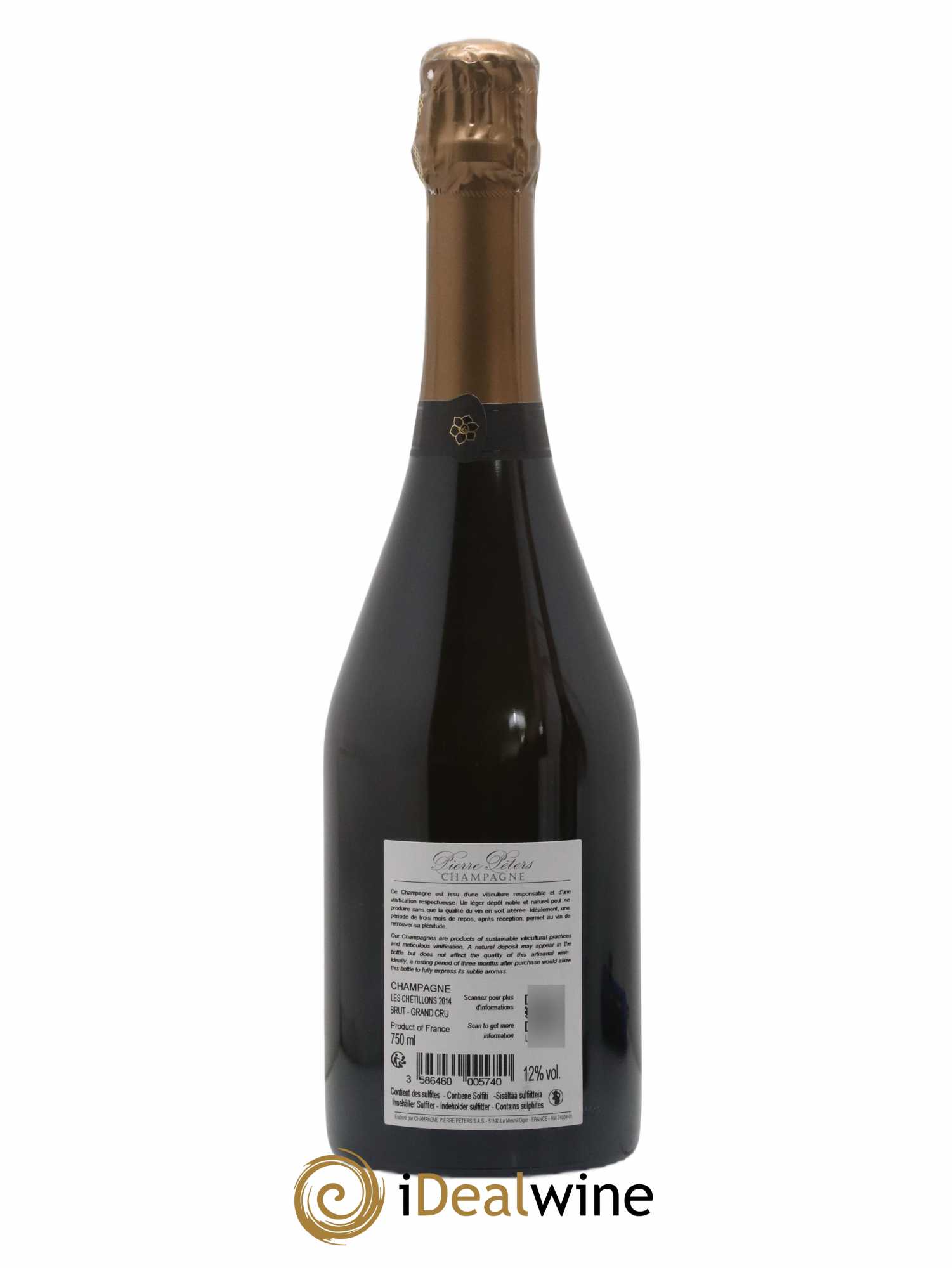 Cuvée Spéciale les Chétillons Blanc de Blancs Brut Pierre Péters 2014 - Lot de 1 bouteille - 1