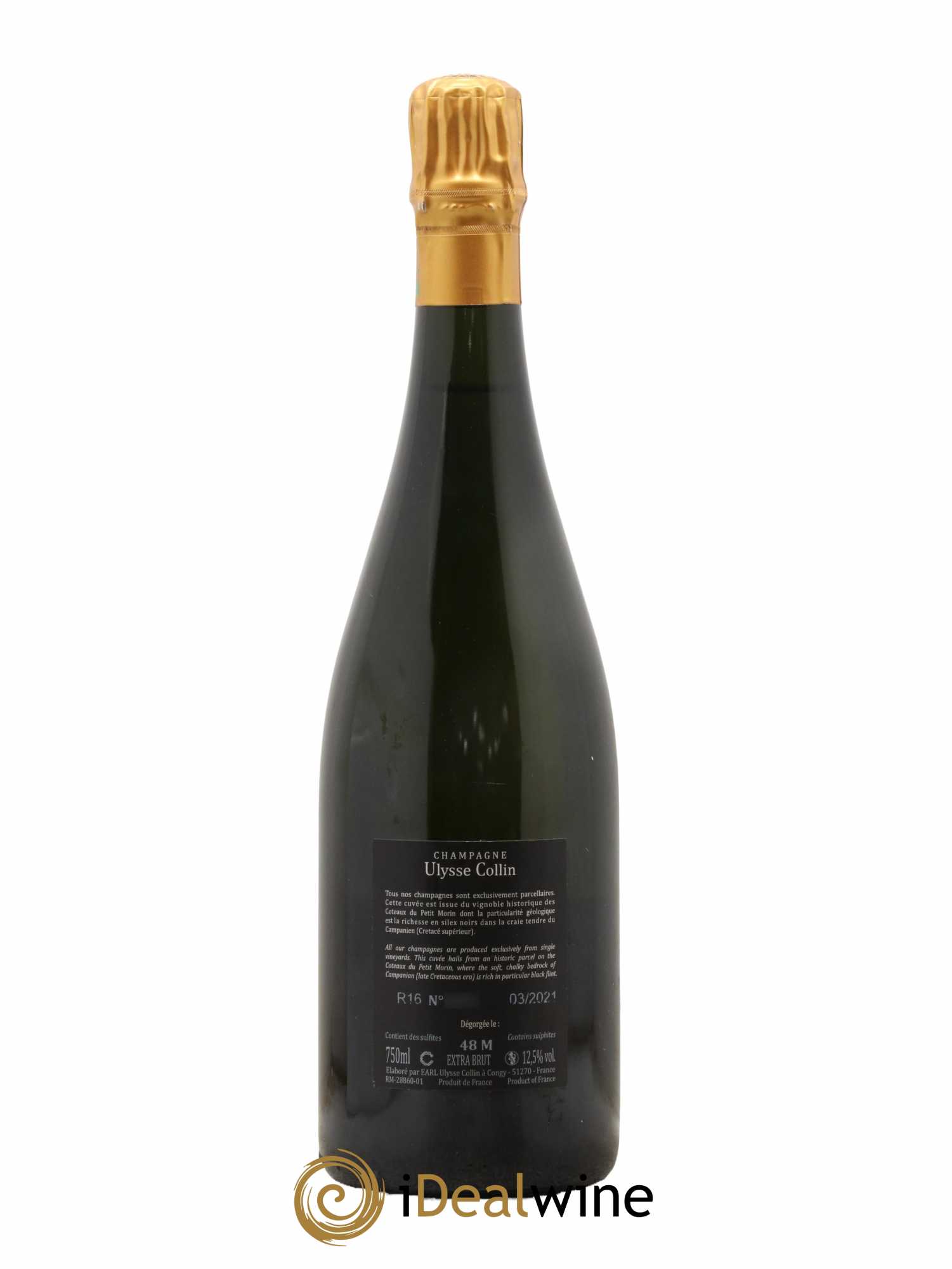 Les Roises Blanc de Blancs Extra-Brut Ulysse Collin 2016 - Lot de 1 bouteille - 1