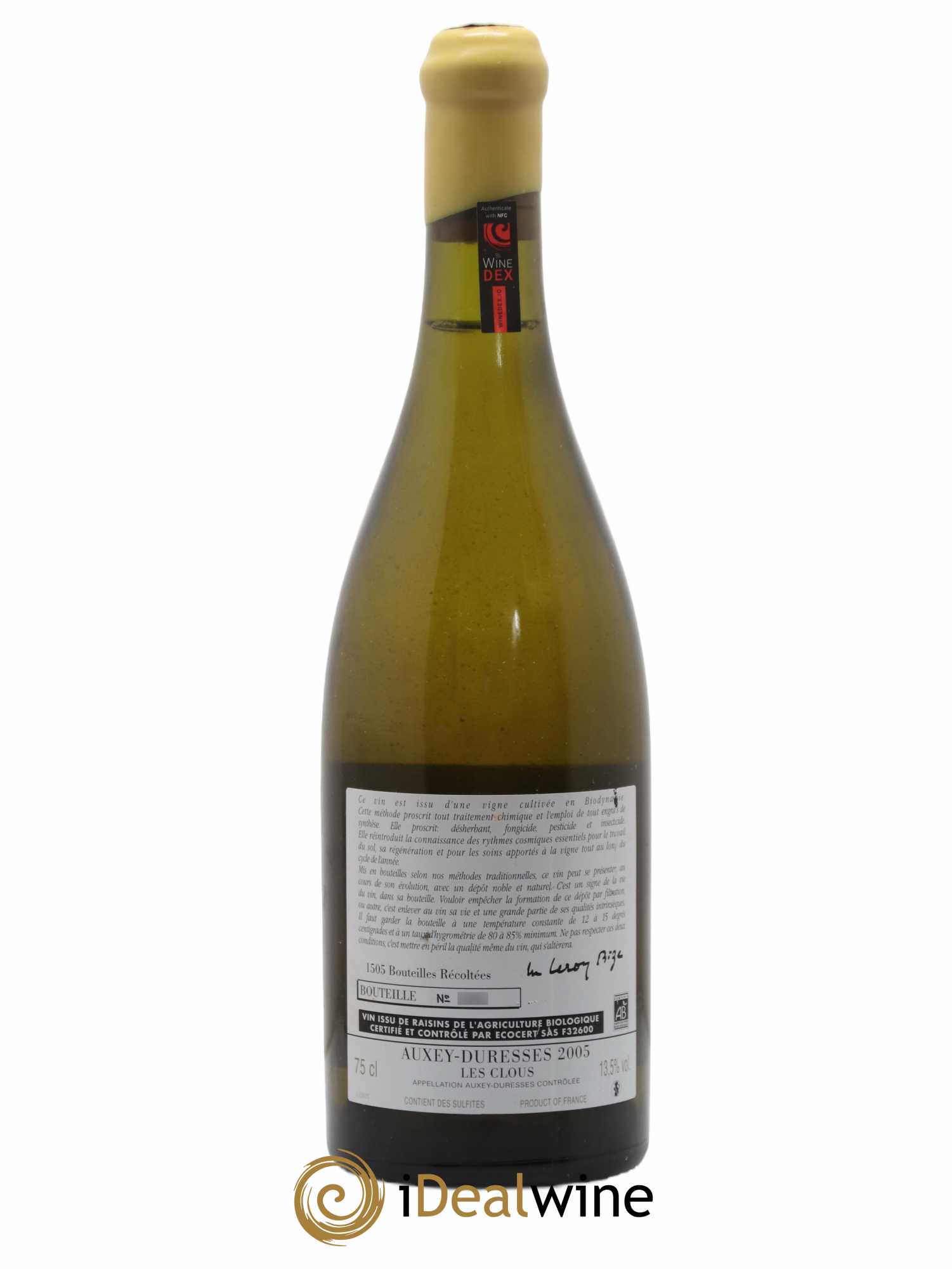 Auxey-Duresses Les Clous d'Auvenay (Domaine) 2005 - Lot de 1 bouteille - 1