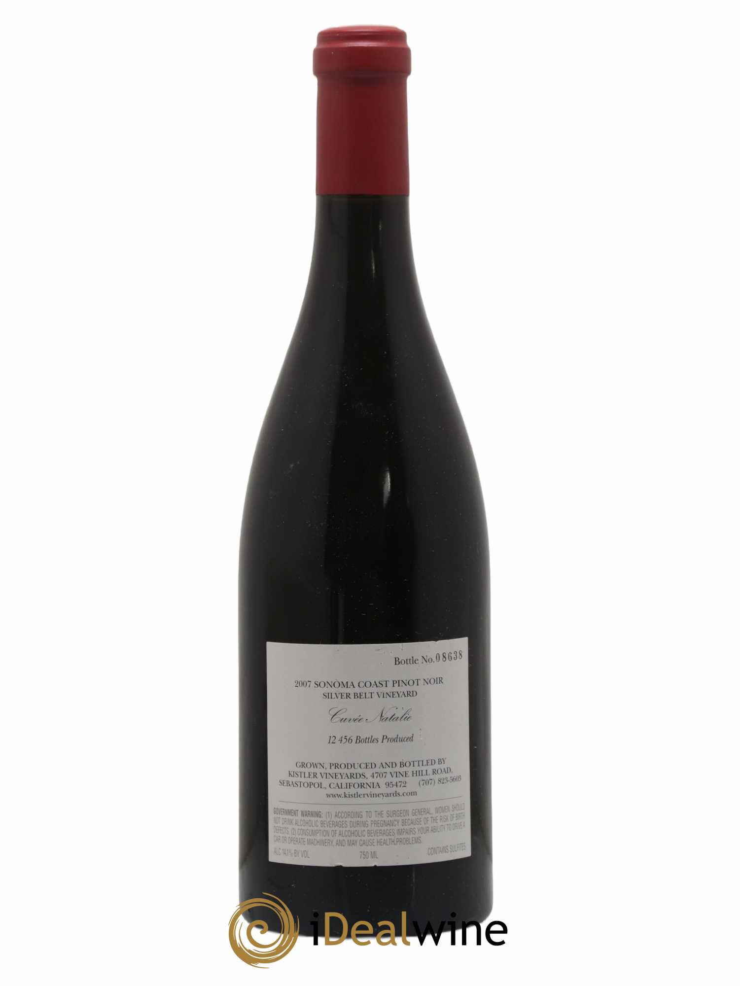 Sonoma Coast Pinot Noir Kistler Cuvée Natalie 2007 - Lot de 1 bouteille - 1