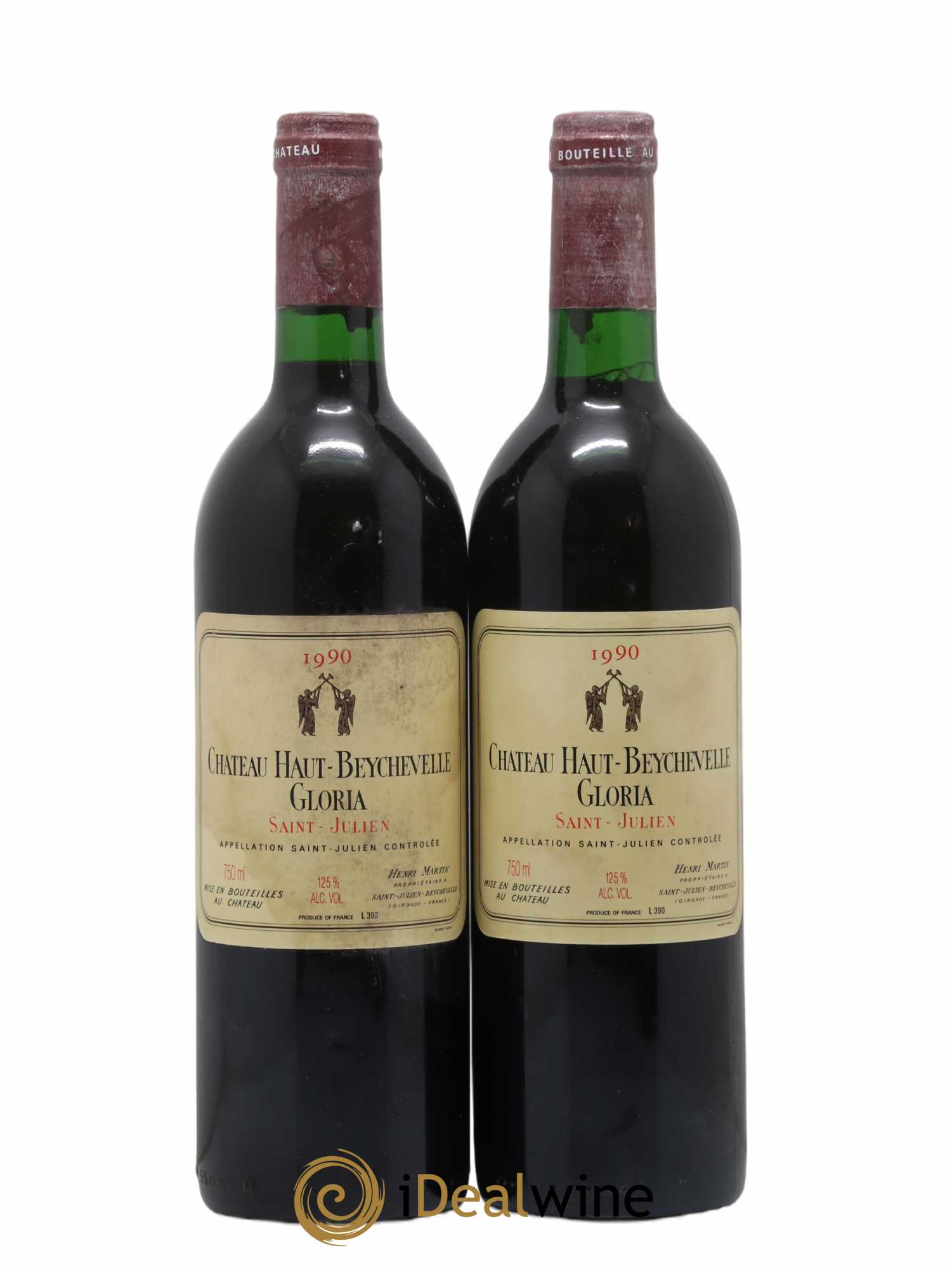 Château Haut Beychevelle Gloria 1990 - Lot de 2 bouteilles - 0