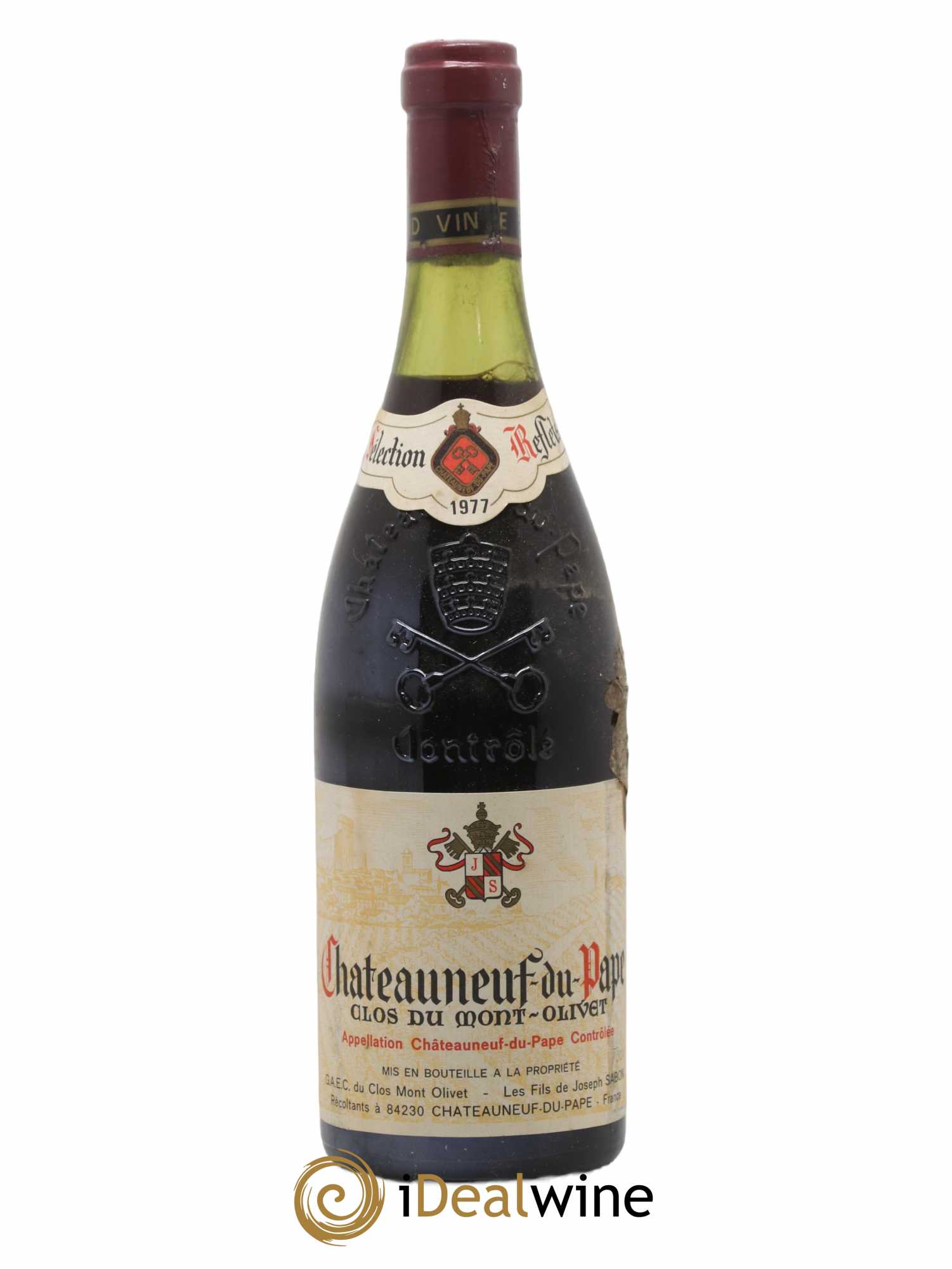 Châteauneuf-du-Pape Clos du Mont-Olivet 1977 - Lot de 1 bouteille - 0