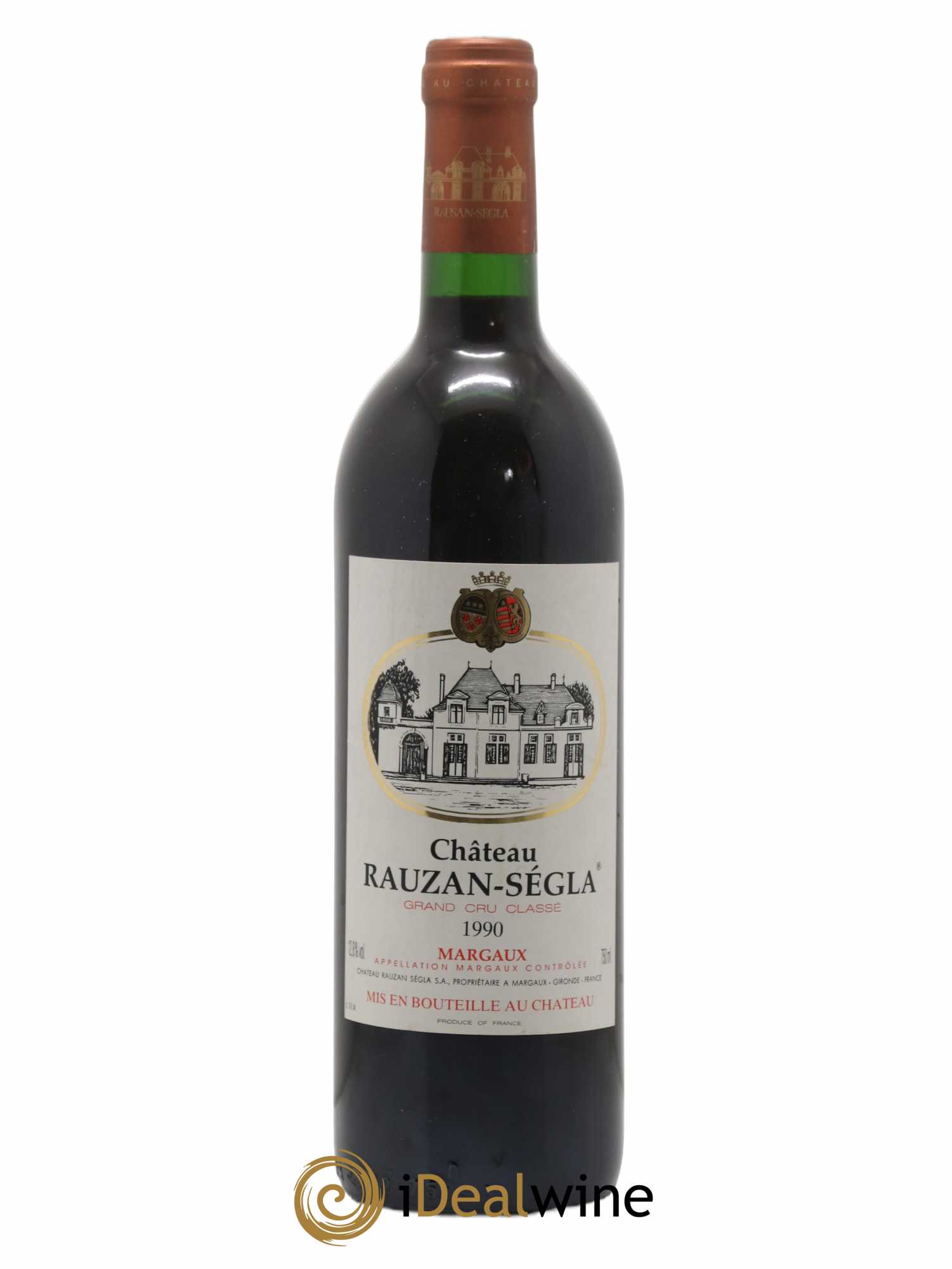 Château Rauzan Ségla Grand Cru Classé 1990 - Lot de 1 bouteille - 0