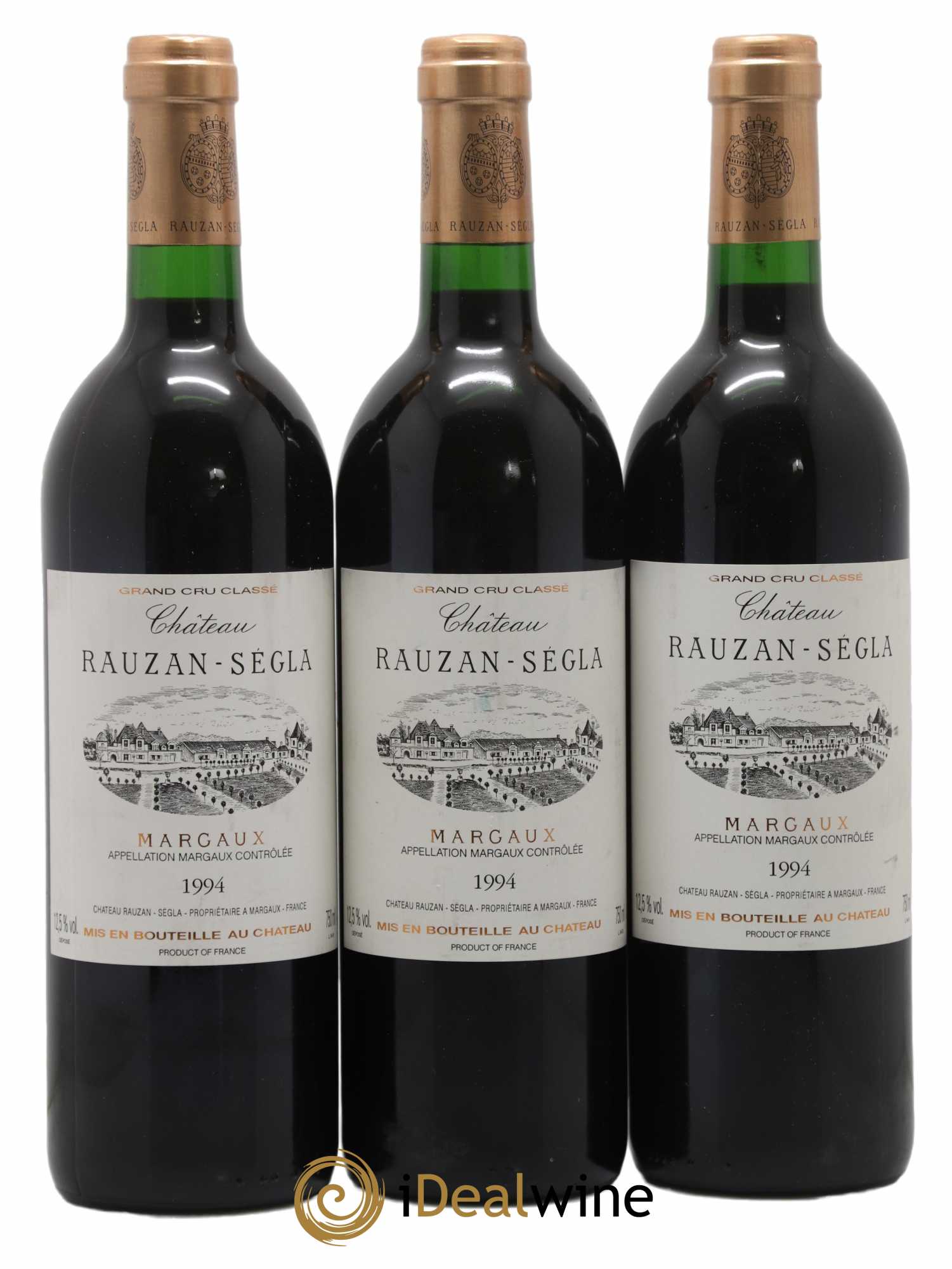 Château Rauzan Ségla Grand Cru Classé 1994 - Lot de 3 bouteilles - 0