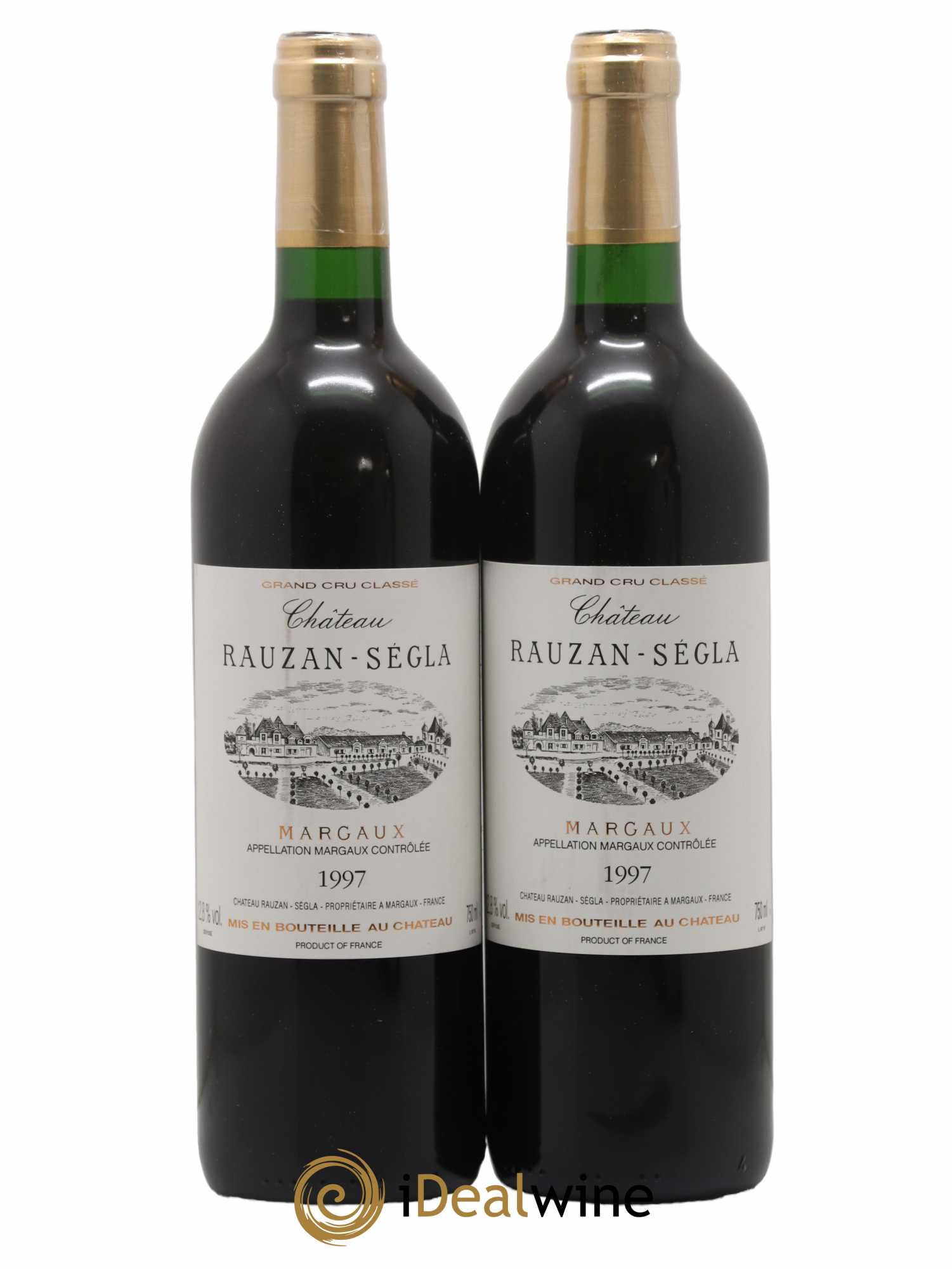 Château Rauzan Ségla Grand Cru Classé 1997 - Lot de 2 bouteilles - 0
