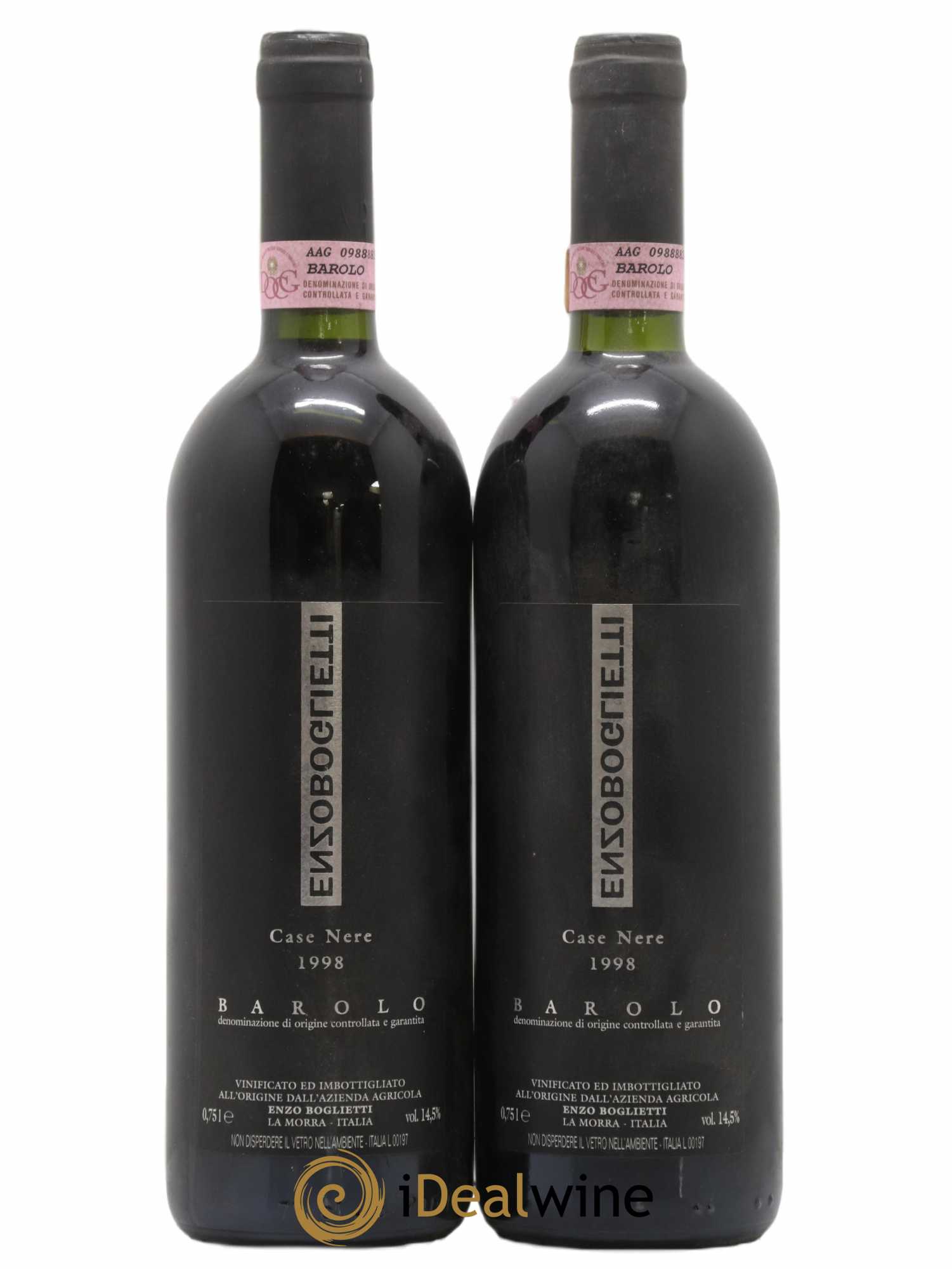 Barolo Casee Nere Enzo Boglieti 1998 - Posten von 2 Flaschen - 0