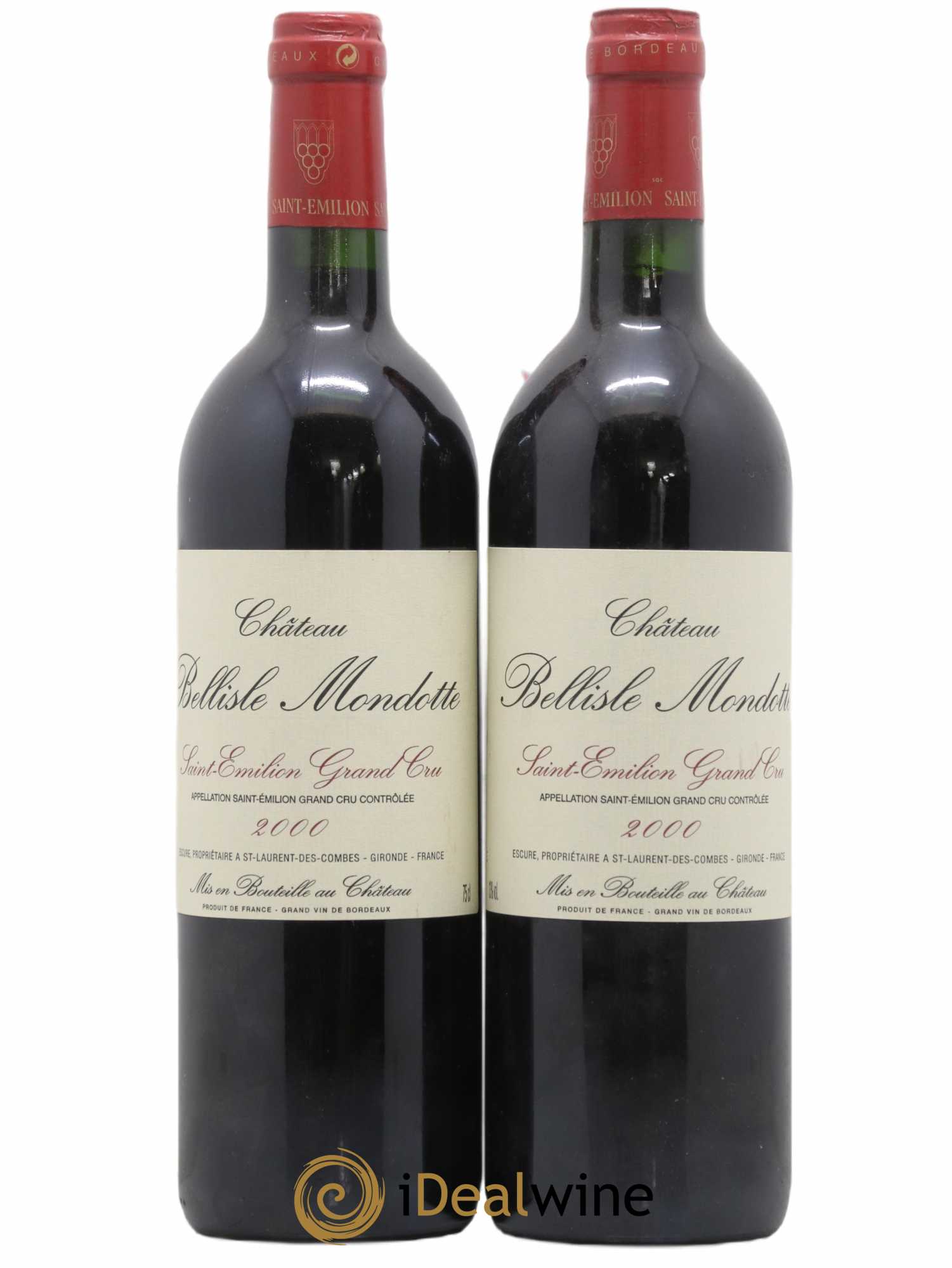 Château Bellisle Mondotte 2000 - Lot de 2 bouteilles - 0