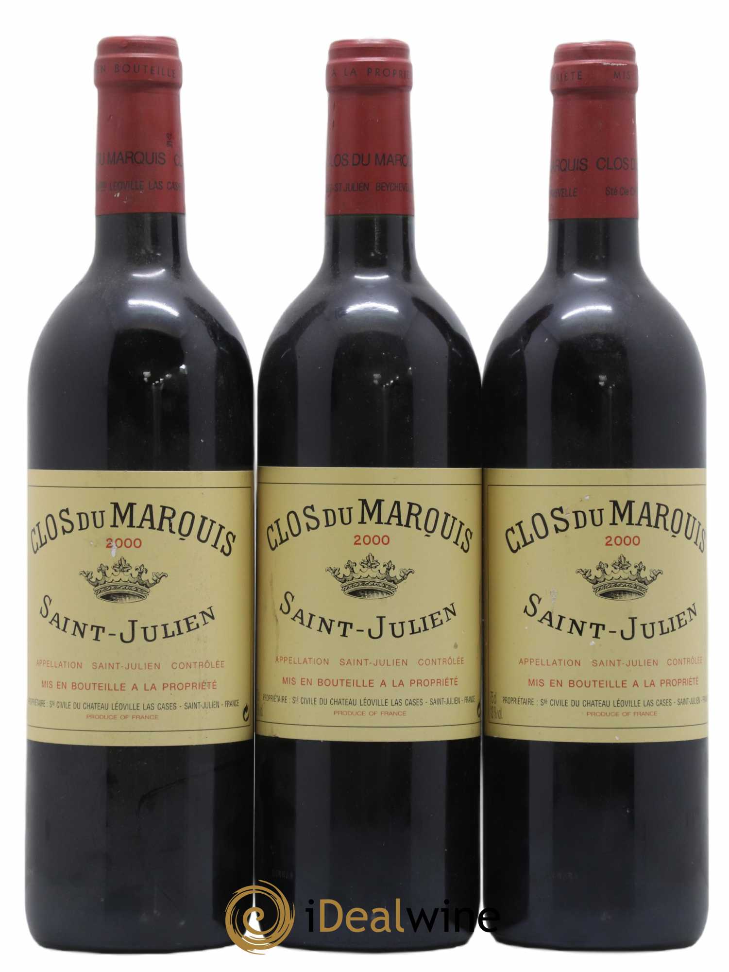 Clos du Marquis 2000 - Lot de 3 bouteilles - 0