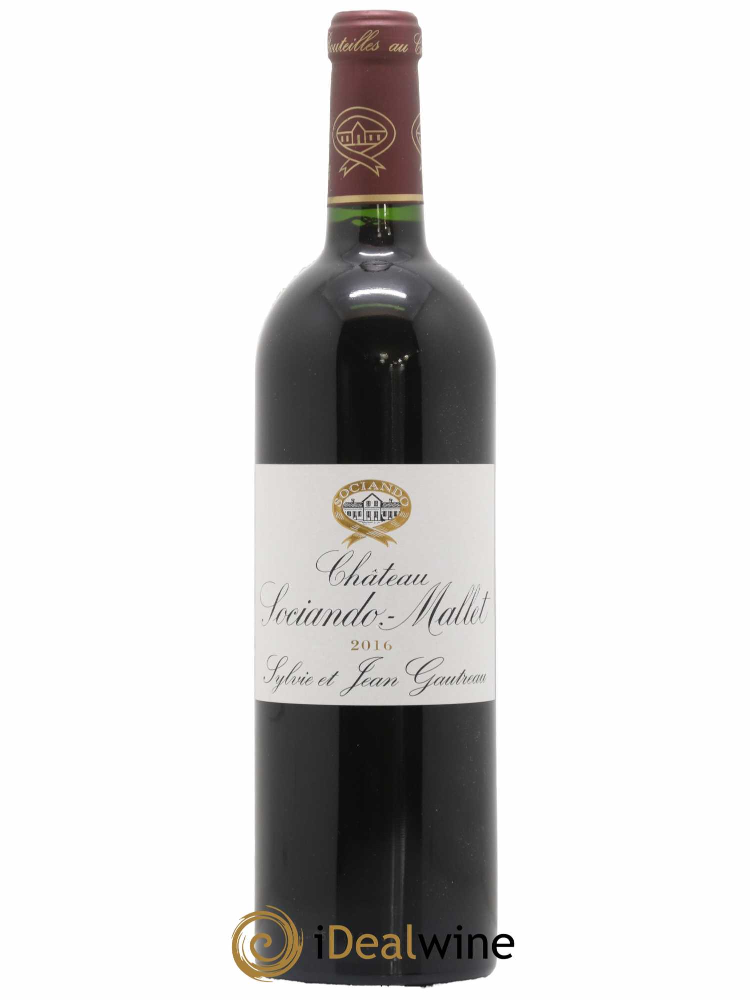 Château Sociando Mallet 2016 - Lot de 1 bouteille - 0