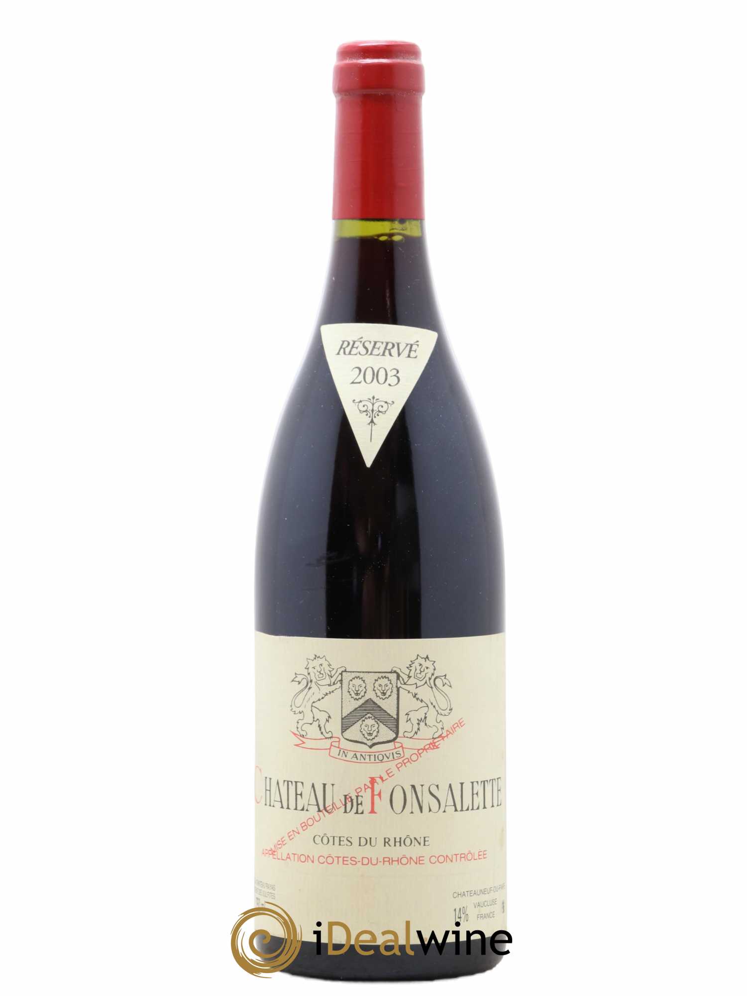 Côtes-du-Rhône Château de Fonsalette Emmanuel Reynaud 2003 - Lot de 1 bouteille - 0