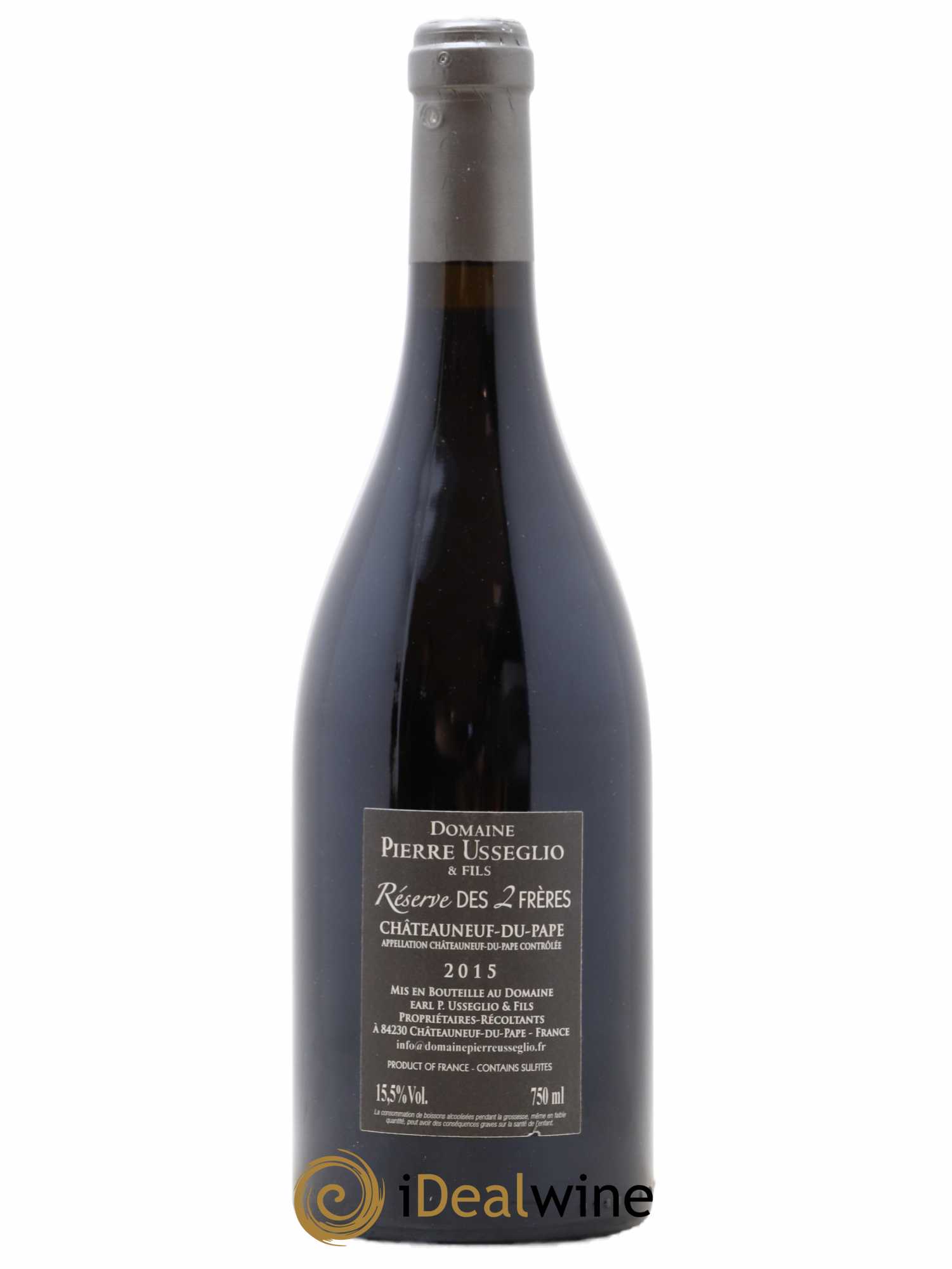 Châteauneuf-du-Pape Réserve des 2 frères Pierre Usseglio & Fils 2015 - Lot de 1 bouteille - 1