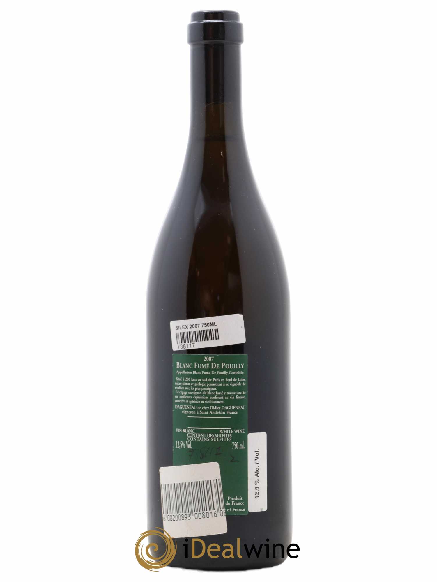 Vin de France (anciennement Pouilly-Fumé) Silex Dagueneau (Domaine Didier - Louis-Benjamin) 2007 - Lot de 1 bouteille - 1