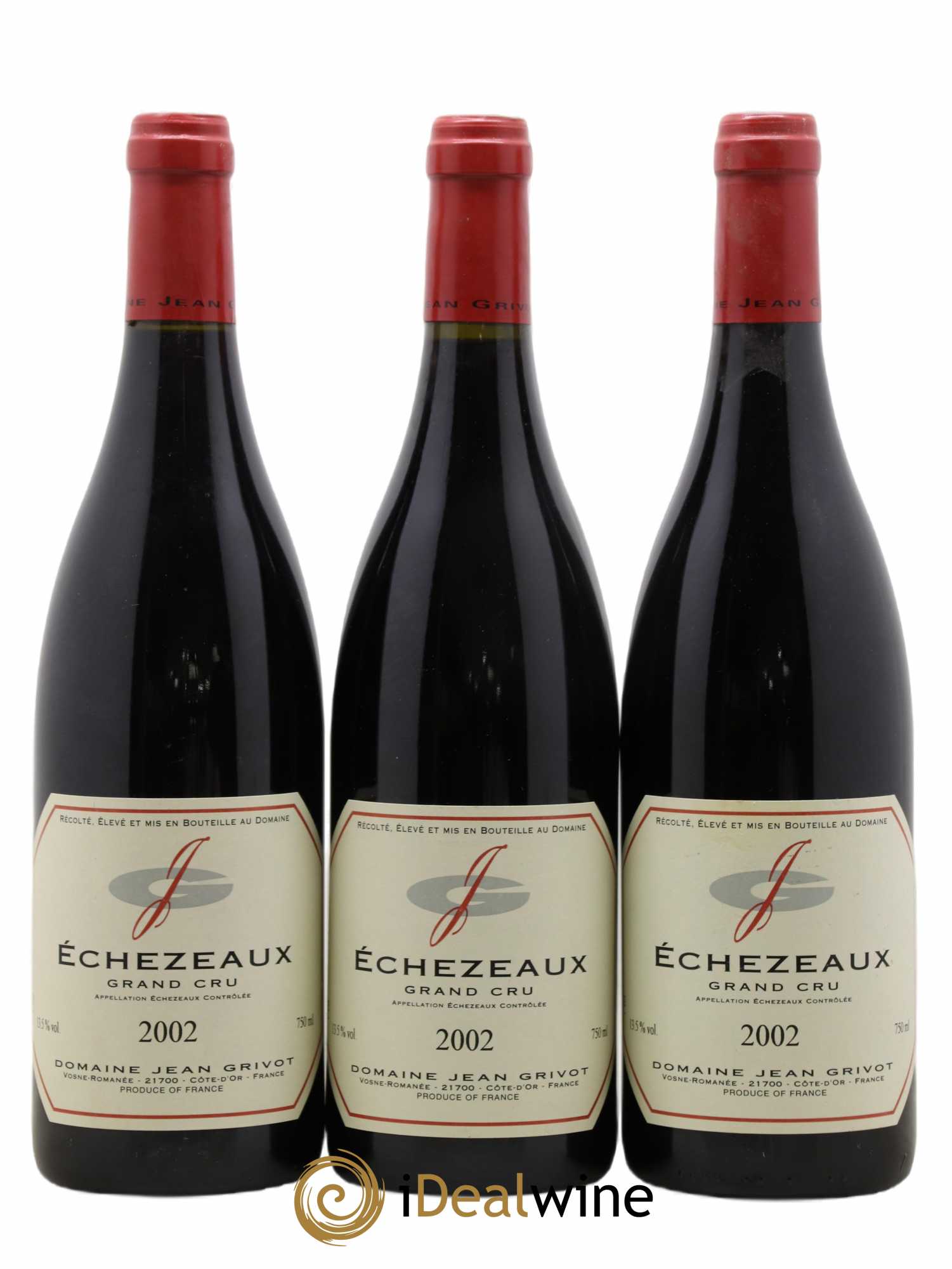 Echezeaux Grand Cru Jean Grivot 2002 - Lot de 3 bouteilles - 0