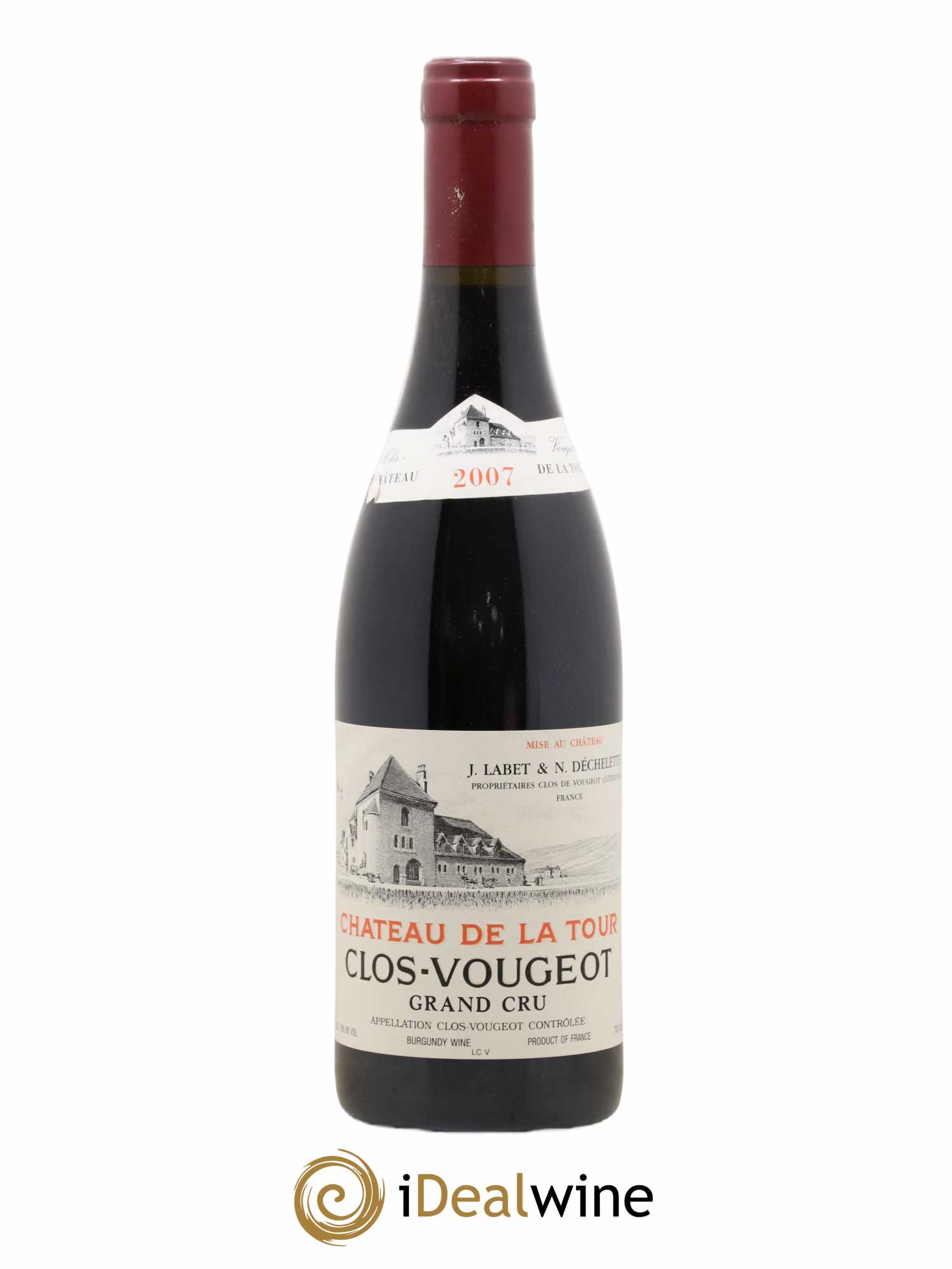 Clos de Vougeot Grand Cru Château de La Tour 2007 - Lot de 1 bouteille - 0