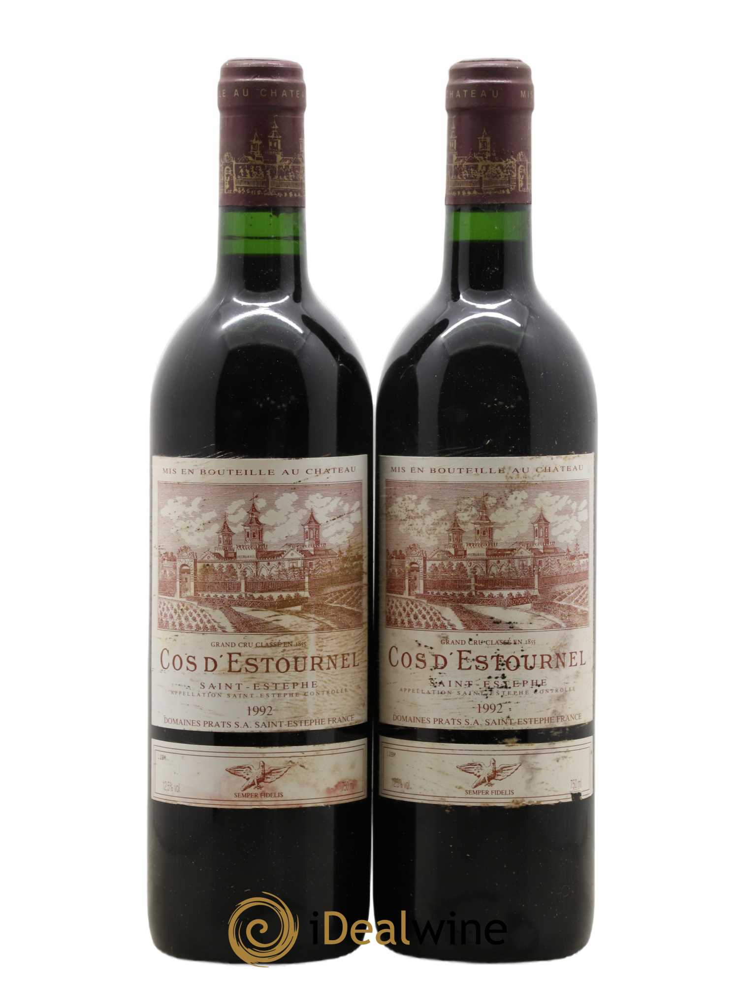 Cos d'Estournel 2ème Grand Cru Classé 1992 - Lot de 2 bouteilles - 0