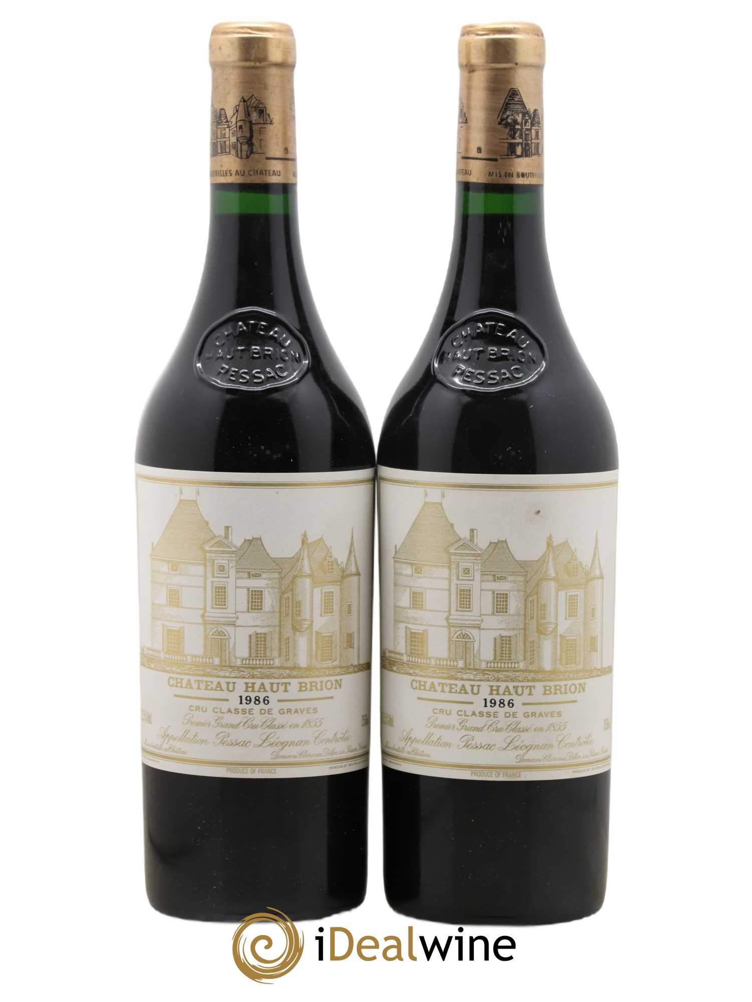 Château Haut Brion 1er Grand Cru Classé 1986 - Lot de 2 bouteilles - 0