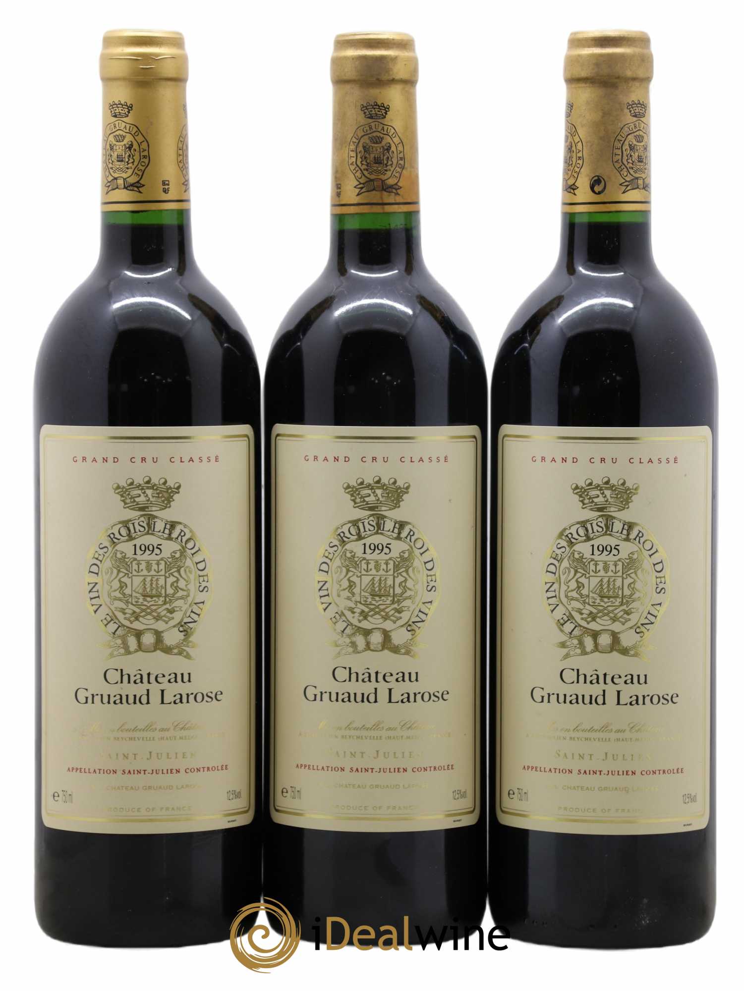 Château Gruaud Larose 2ème Grand Cru Classé 1995 - Lot de 3 bouteilles - 0