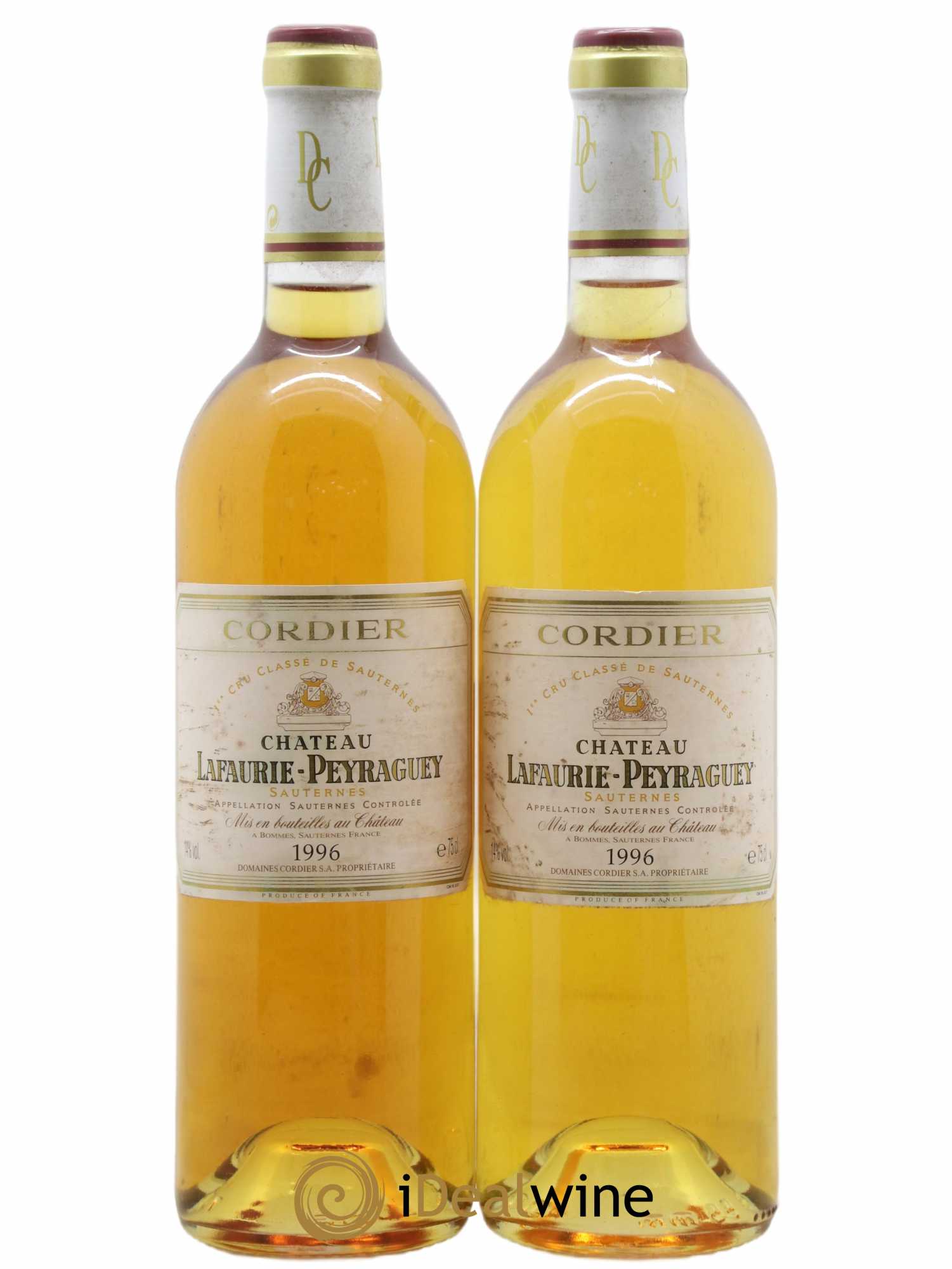 Château Lafaurie-Peyraguey 1er Grand Cru Classé 1996 - Lotto di 2 bottiglie - 0