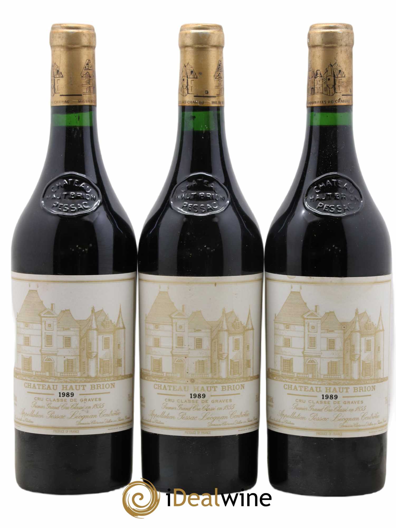 Château Haut Brion 1er Grand Cru Classé 1989 - Posten von 3 Flaschen - 0