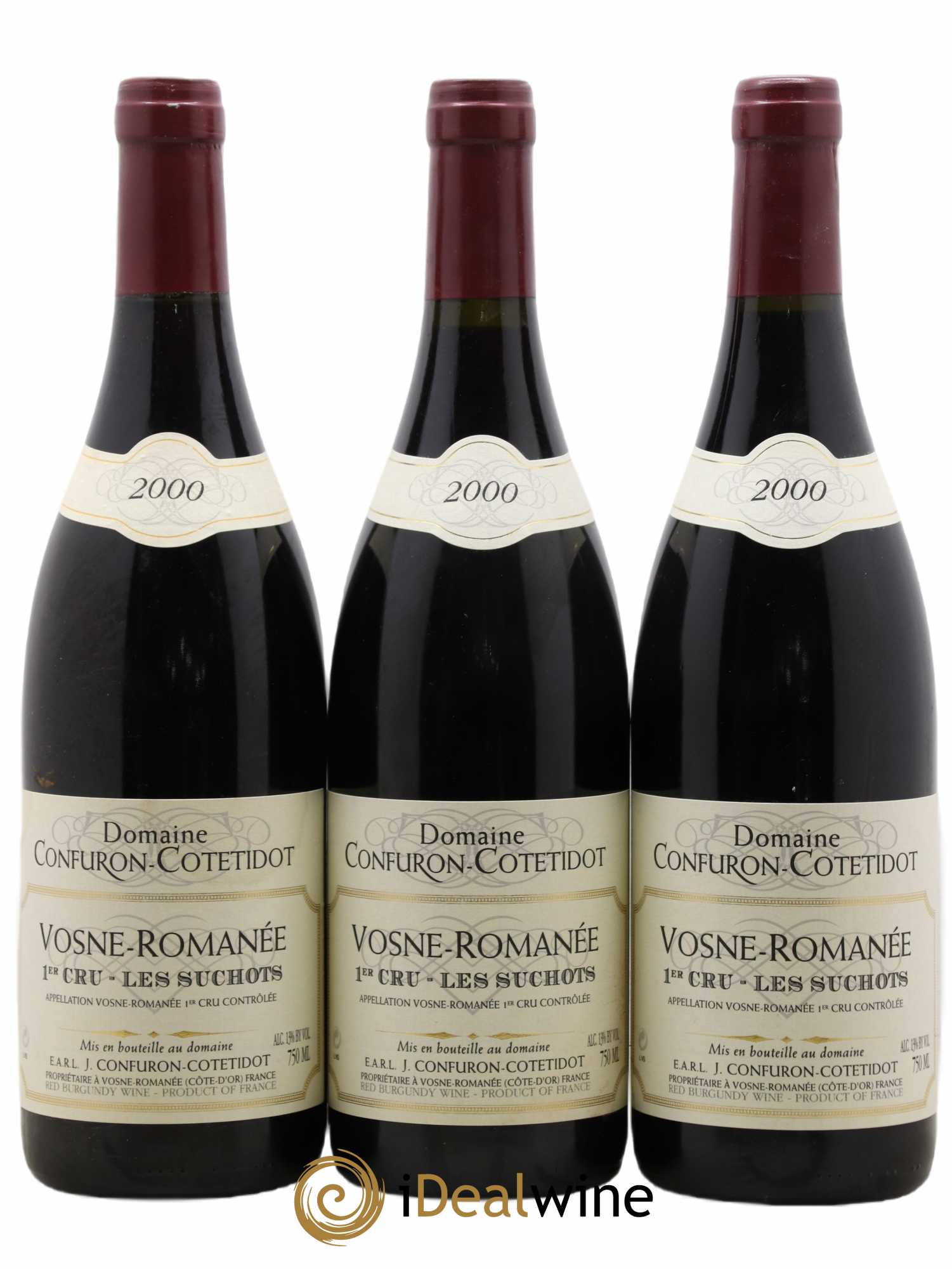 Vosne-Romanée 1er Cru Les Suchots Confuron-Cotetidot 2000 - Lot de 3 bouteilles - 0