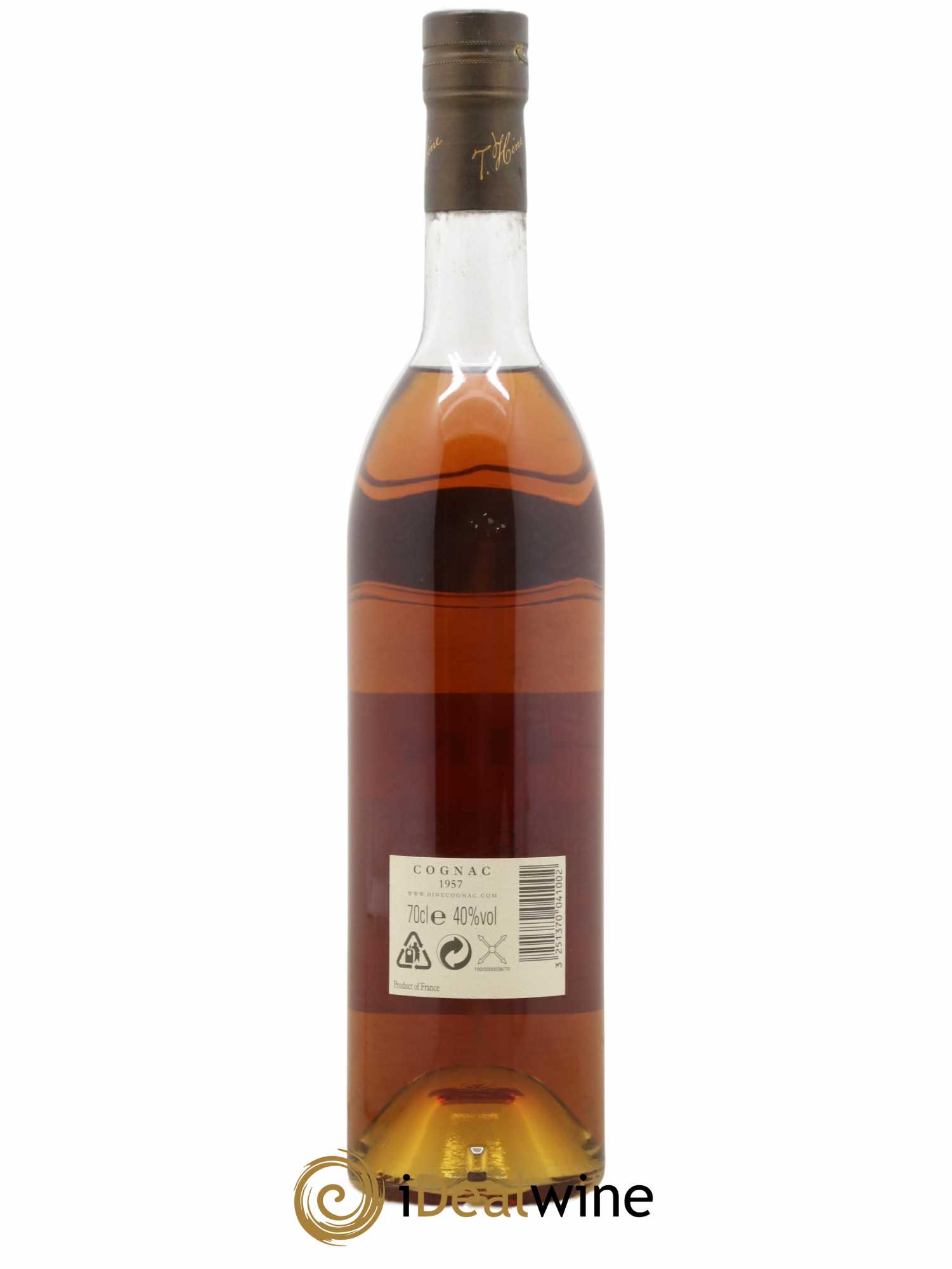 Cognac Grande Champagne Hine 1957 - Lot of 1 bottle - 1