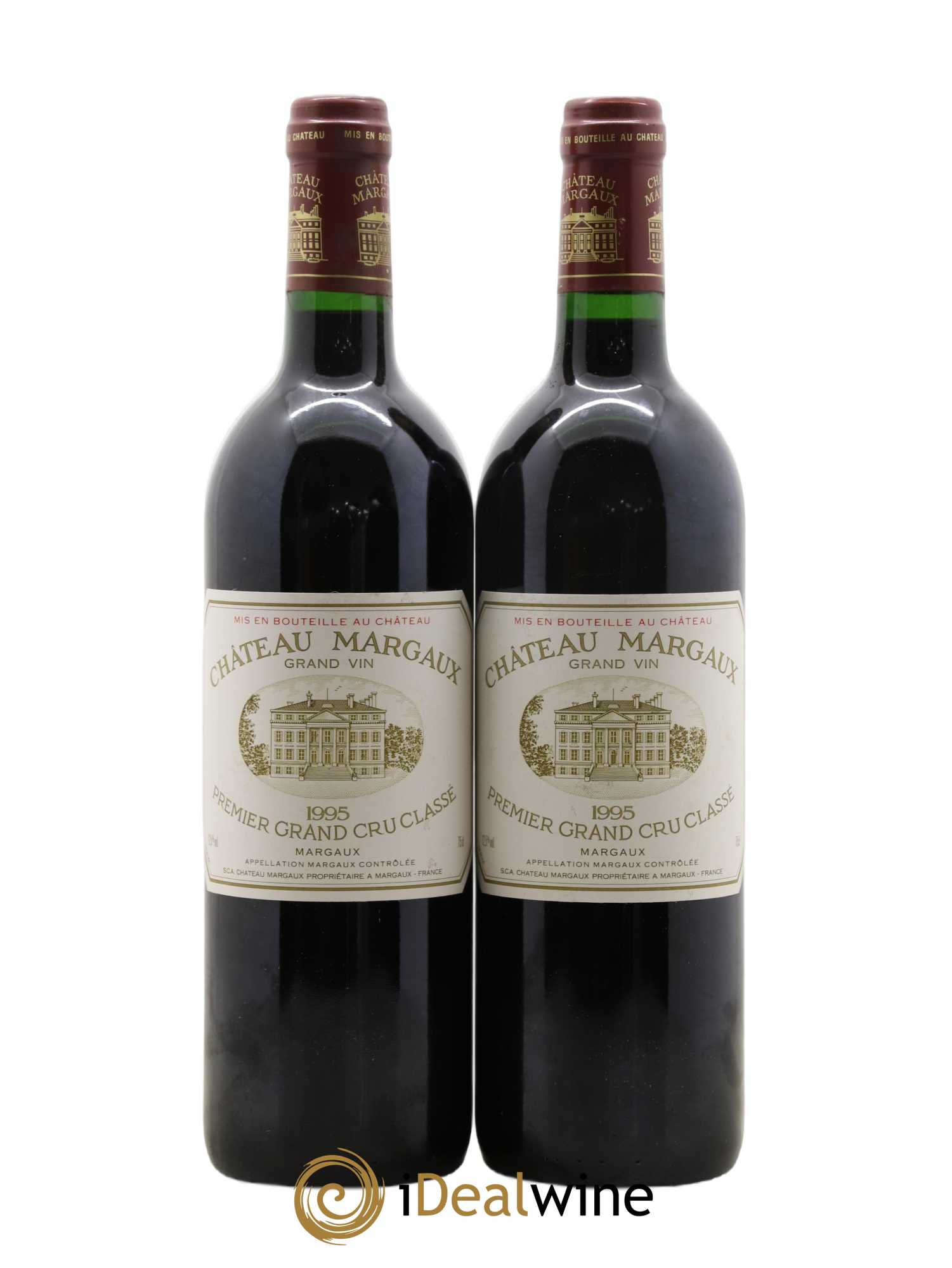 Château Margaux 1er Grand Cru Classé 1995 - Lot de 2 bouteilles - 0