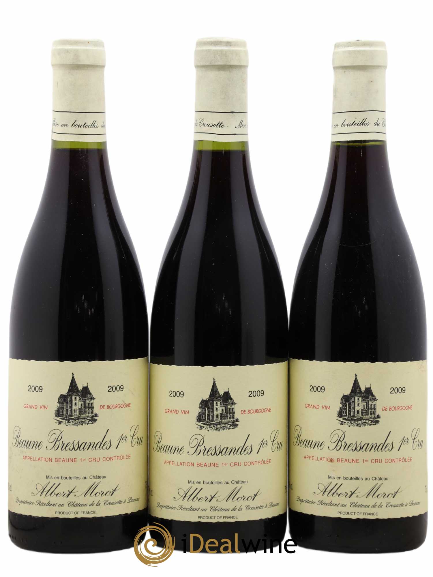Beaune 1er Cru Bressandes Albert Morot 2009 - Posten von 3 Flaschen - 0