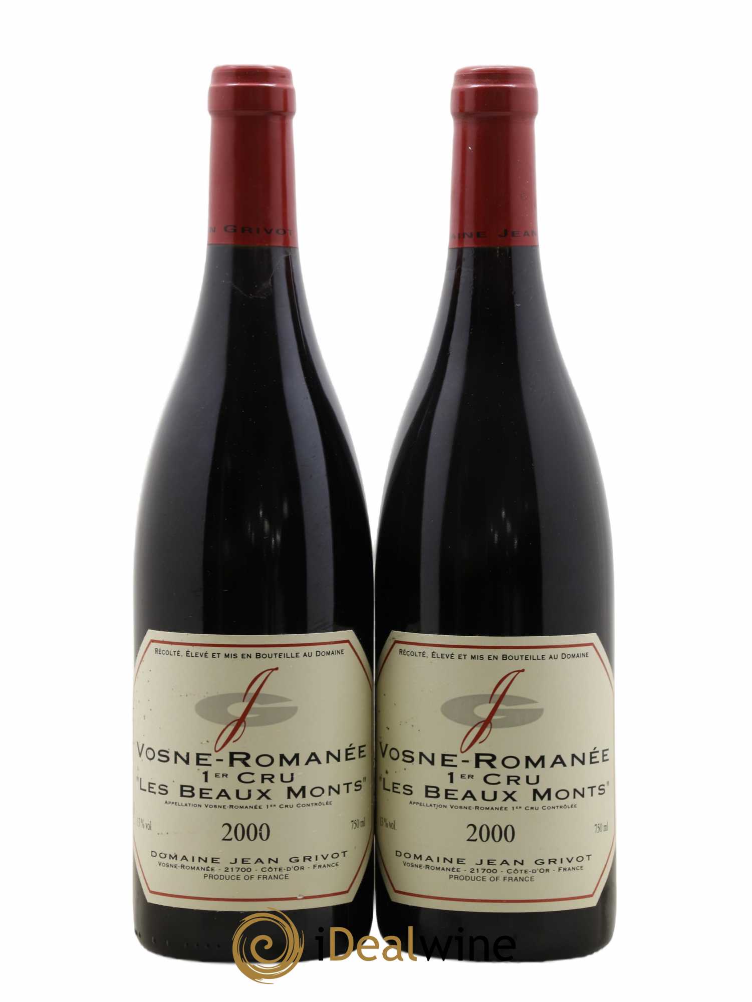 Vosne-Romanée 1er Cru Les Beaux-Monts Jean Grivot 2000 - Lot de 2 bouteilles - 0
