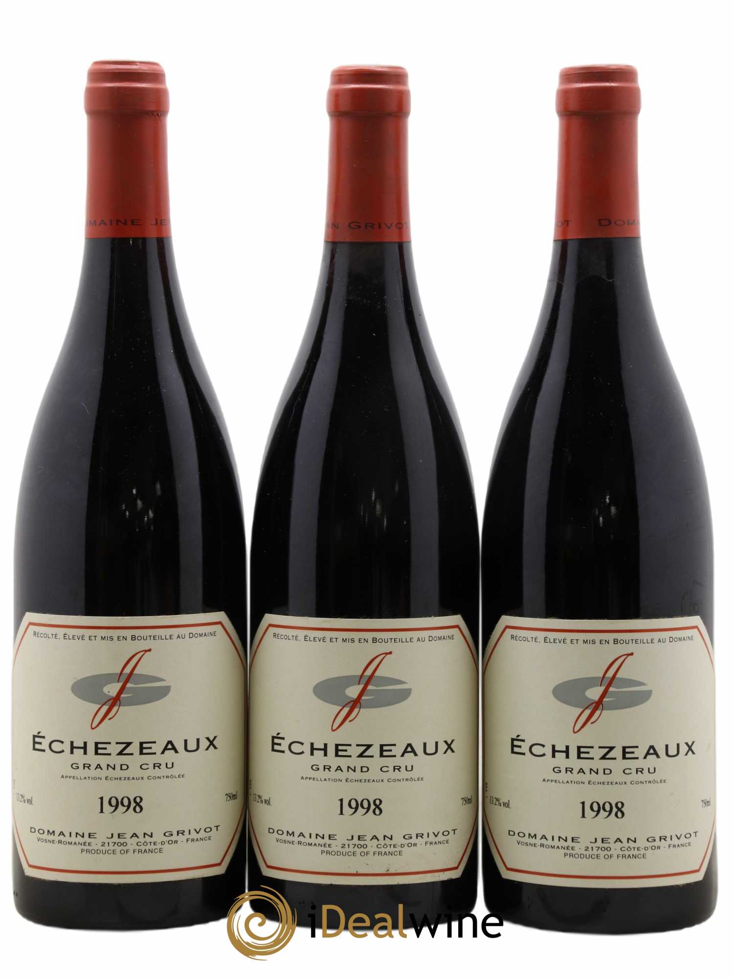 Echezeaux Grand Cru Jean Grivot 1998 - Lot de 3 bouteilles - 0