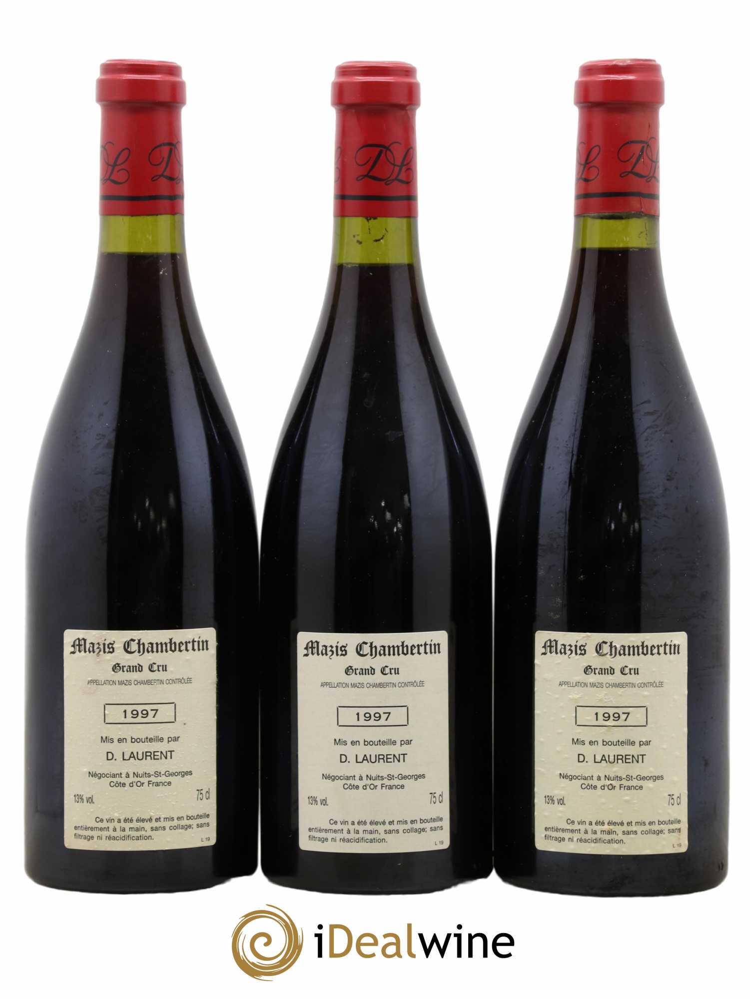 Mazis-Chambertin Grand Cru Dominique Laurent 1997 - Lot de 3 bouteilles - 1