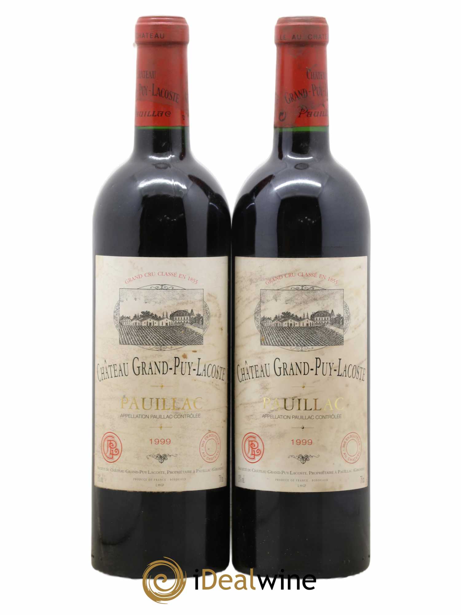 Château Grand Puy Lacoste 5ème Grand Cru Classé 1999 - Lot de 2 bouteilles - 0