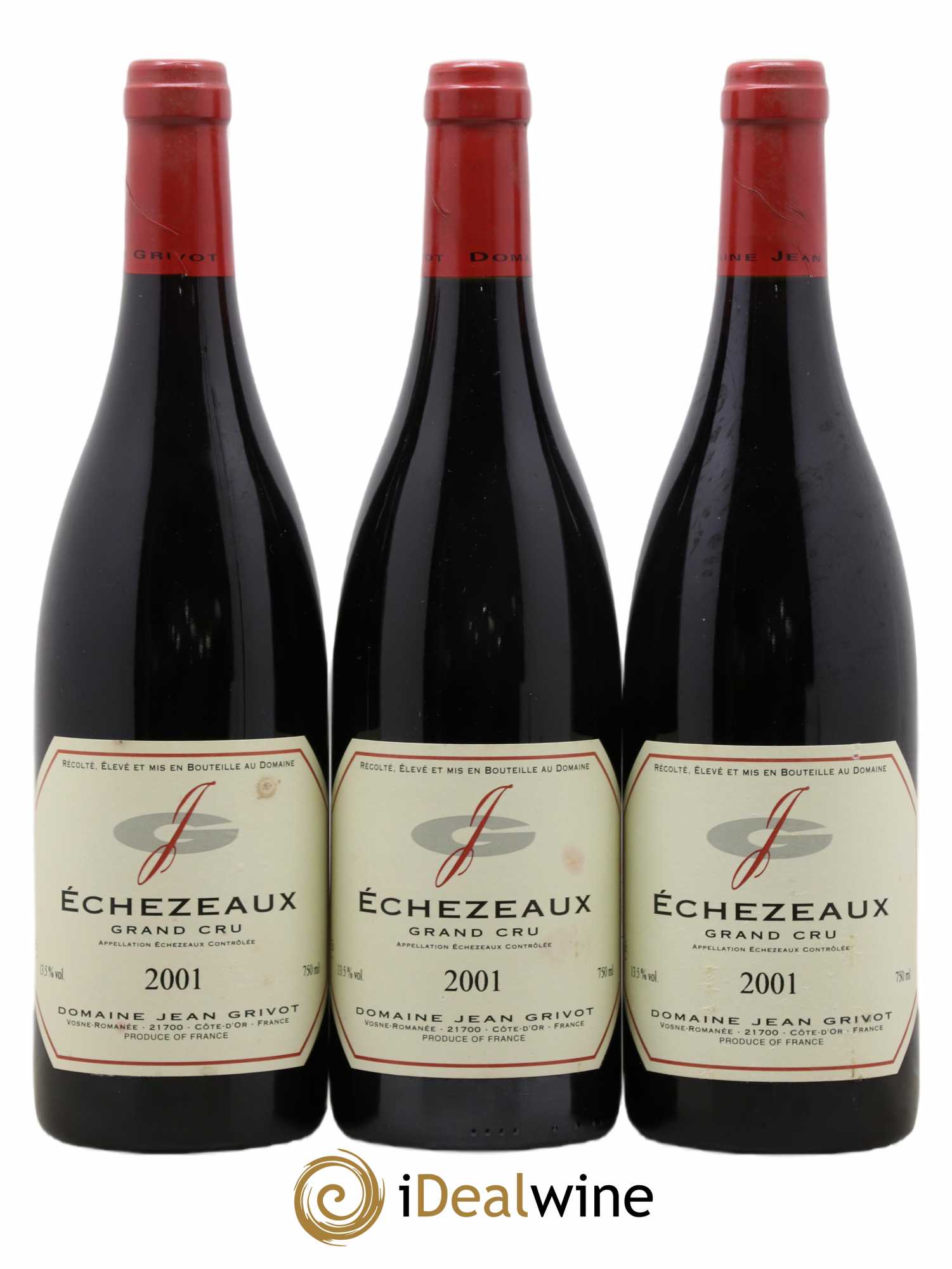 Echezeaux Grand Cru Jean Grivot 2001 - Lot de 3 bouteilles - 0