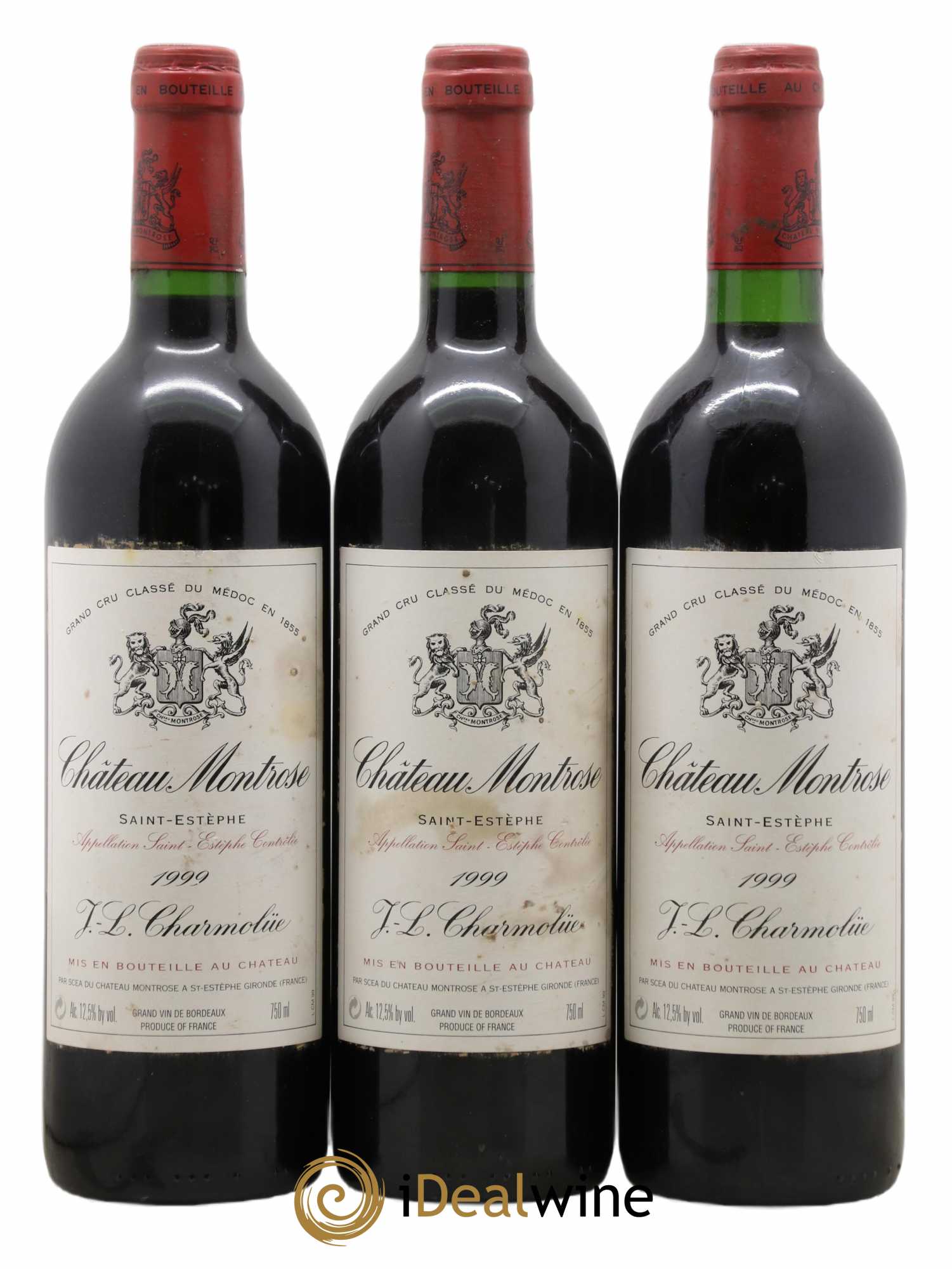 Château Montrose 2ème Grand Cru Classé 1999 - Lot de 3 bouteilles - 0