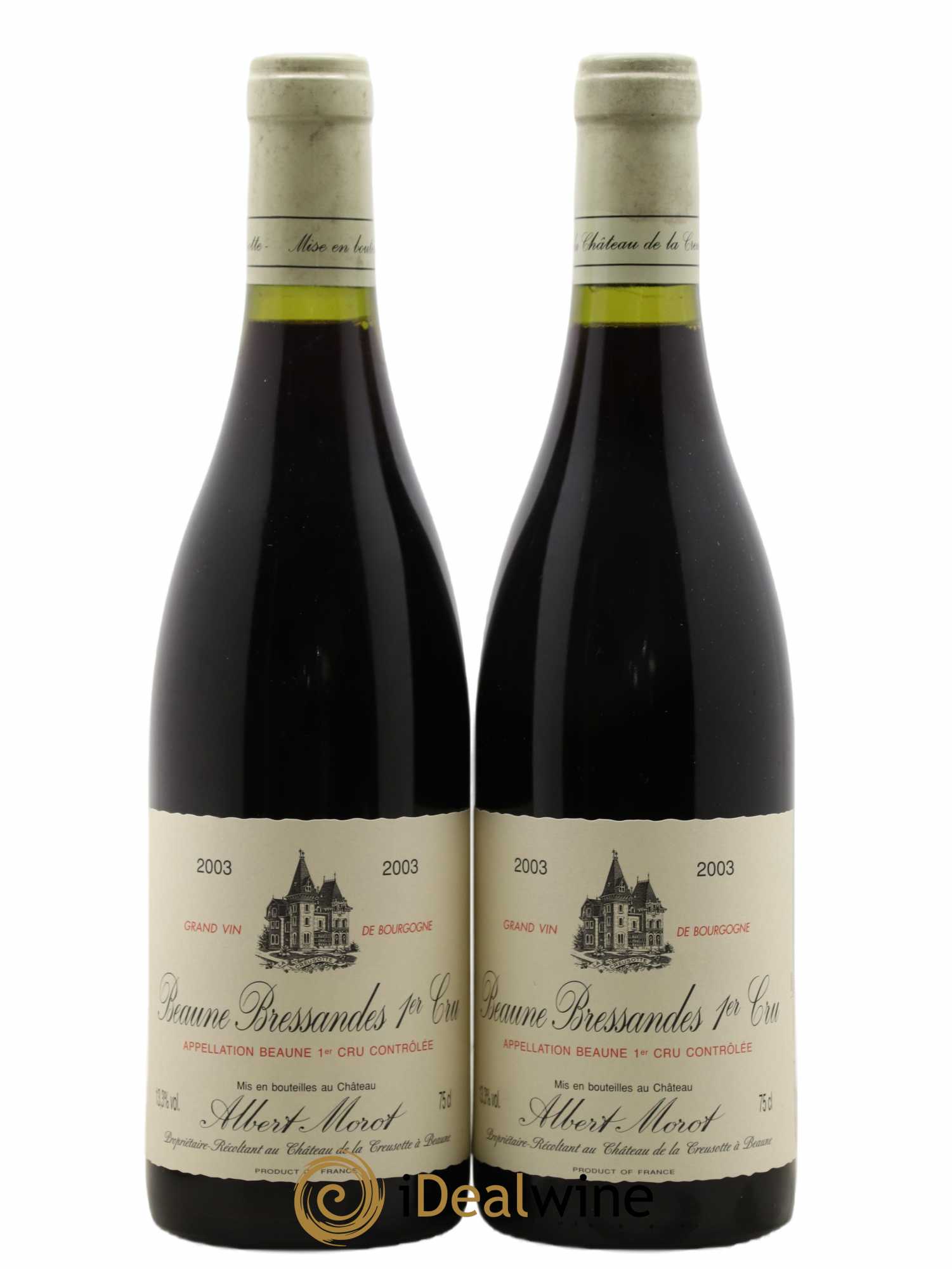 Beaune 1er Cru Bressandes Albert Morot 2003 - Posten von 2 Flaschen - 0