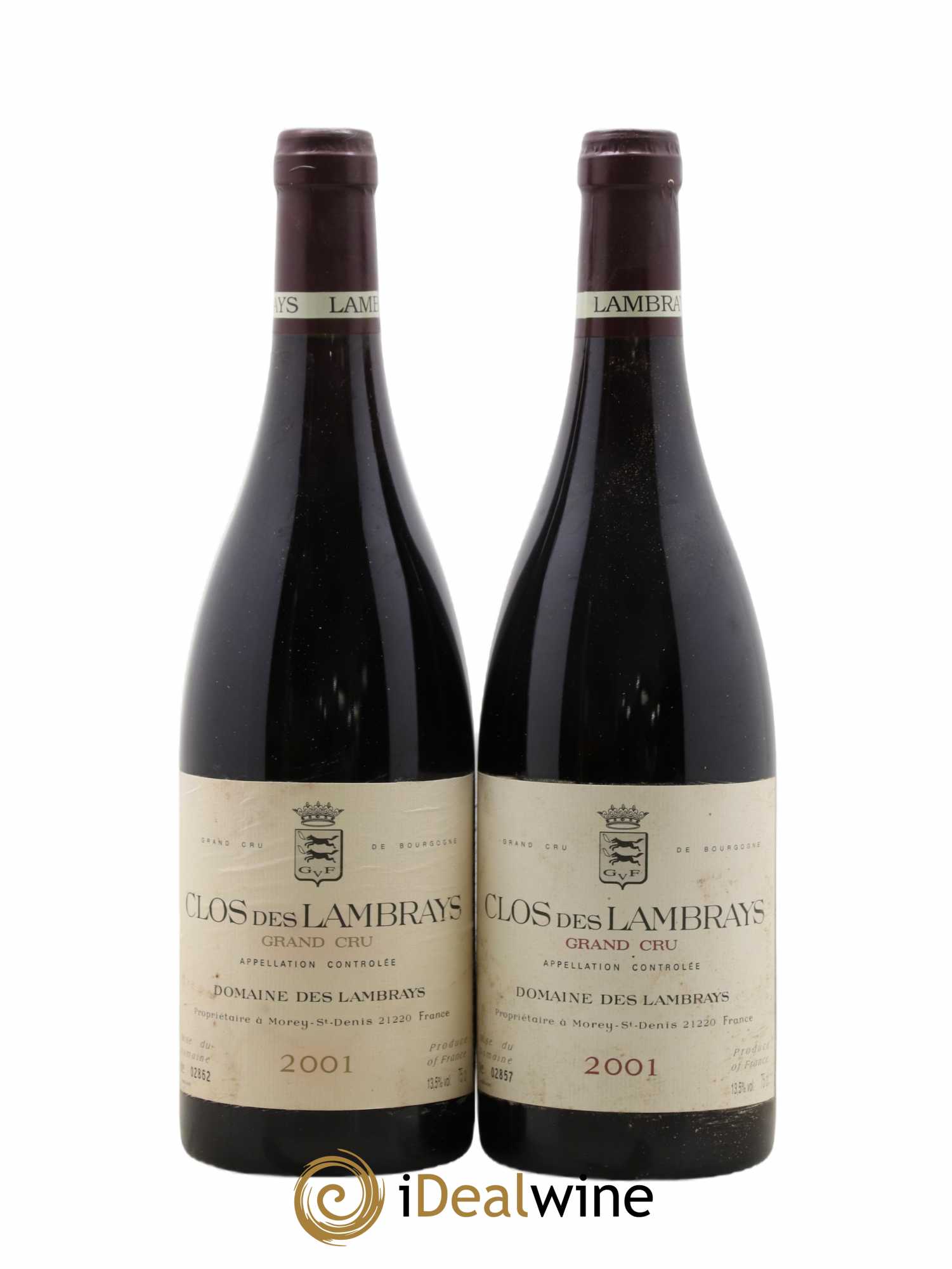 Clos des Lambrays Grand Cru Domaine des Lambrays 2001 - Lot de 2 bouteilles - 0