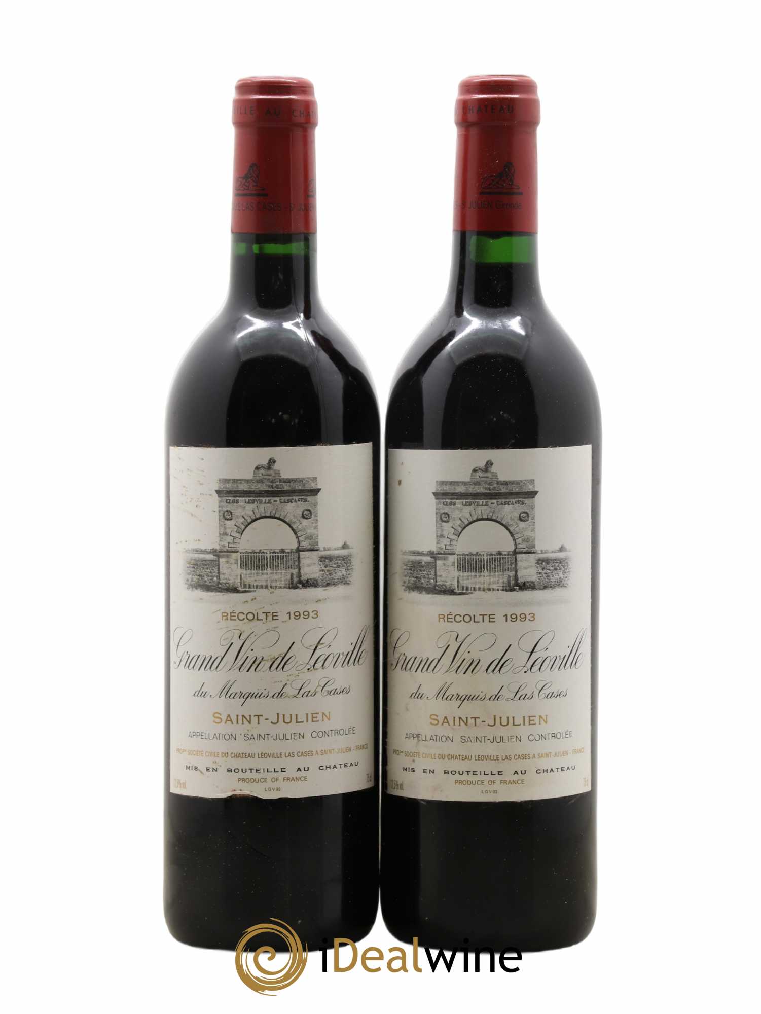 Château Léoville Las Cases 2ème Grand Cru Classé 1993 - Lot de 2 bouteilles - 0