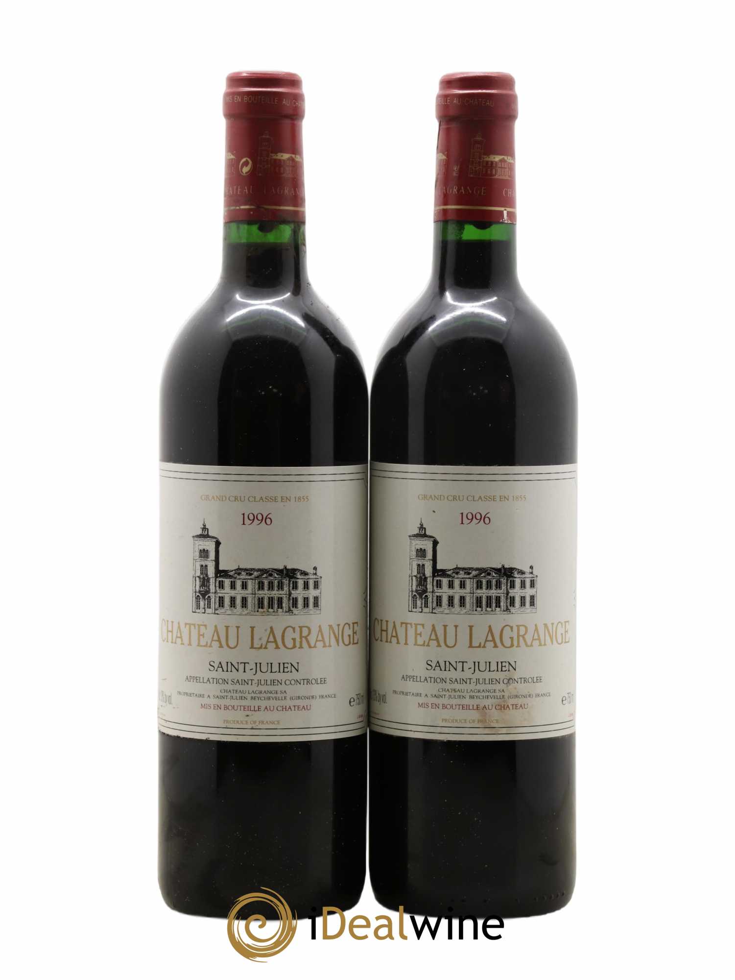 Château Lagrange 3ème Grand Cru Classé 1996 - Lot de 2 bouteilles - 0