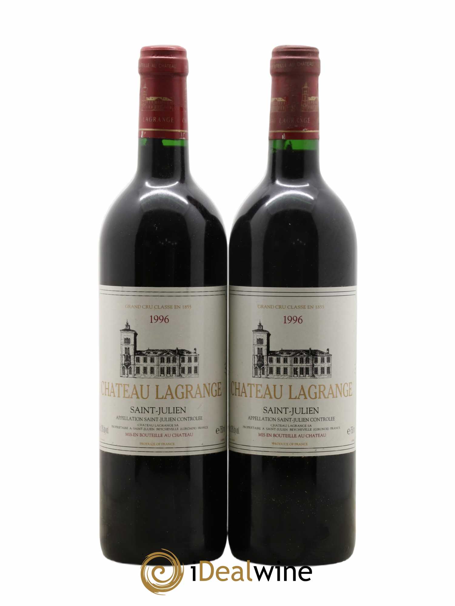 Château Lagrange 3ème Grand Cru Classé 1996 - Lot de 2 bouteilles - 0