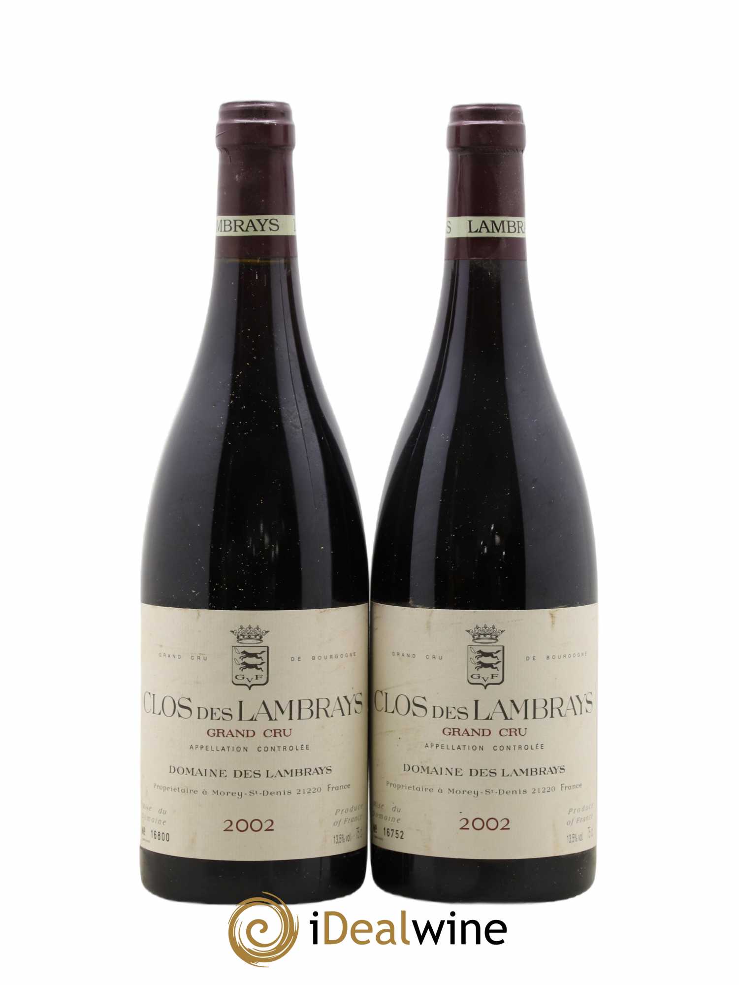 Clos des Lambrays Grand Cru Domaine des Lambrays 2002 - Lot de 2 bouteilles - 0