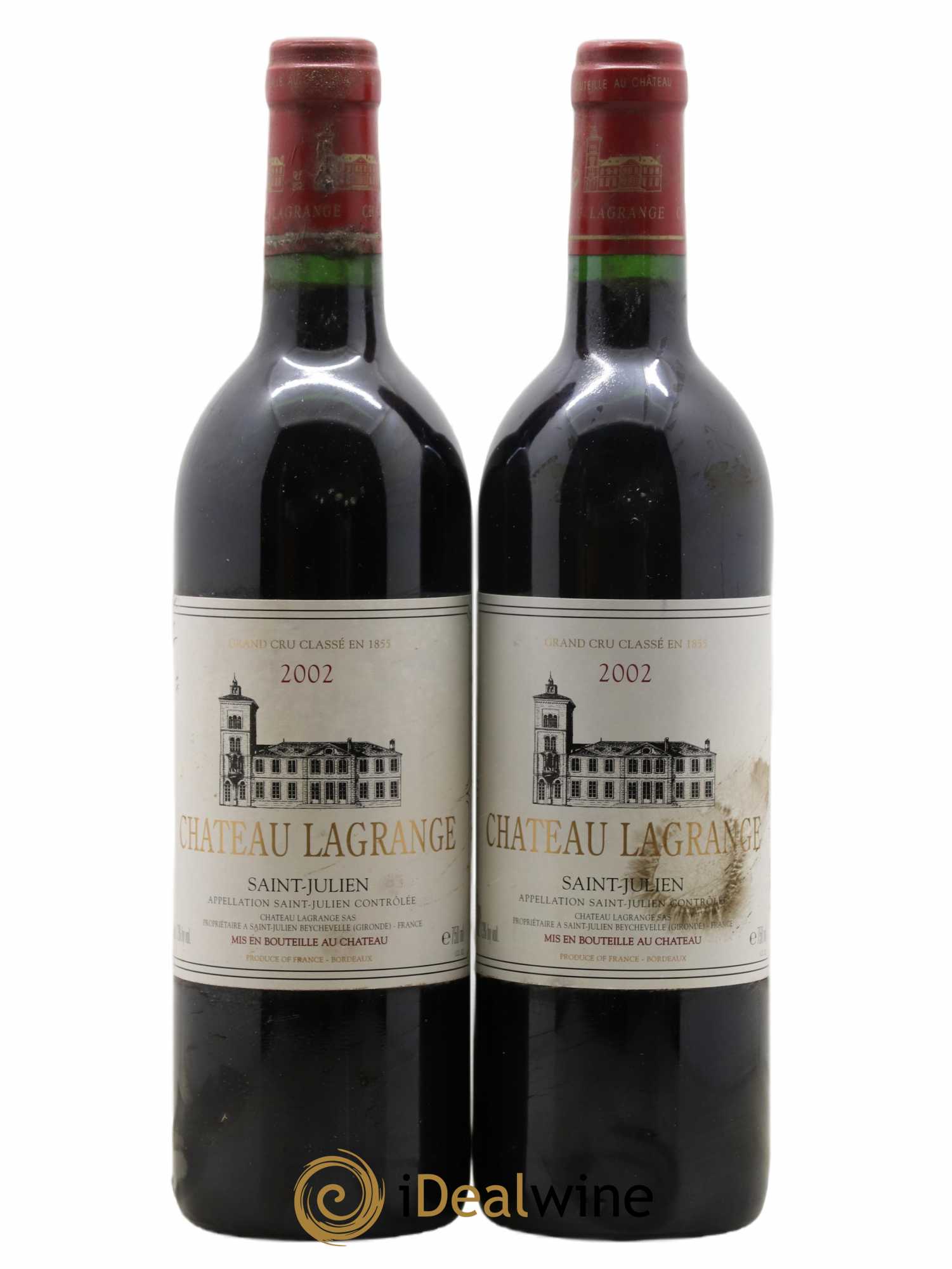Château Lagrange 3ème Grand Cru Classé 2002 - Lot de 2 bouteilles - 0