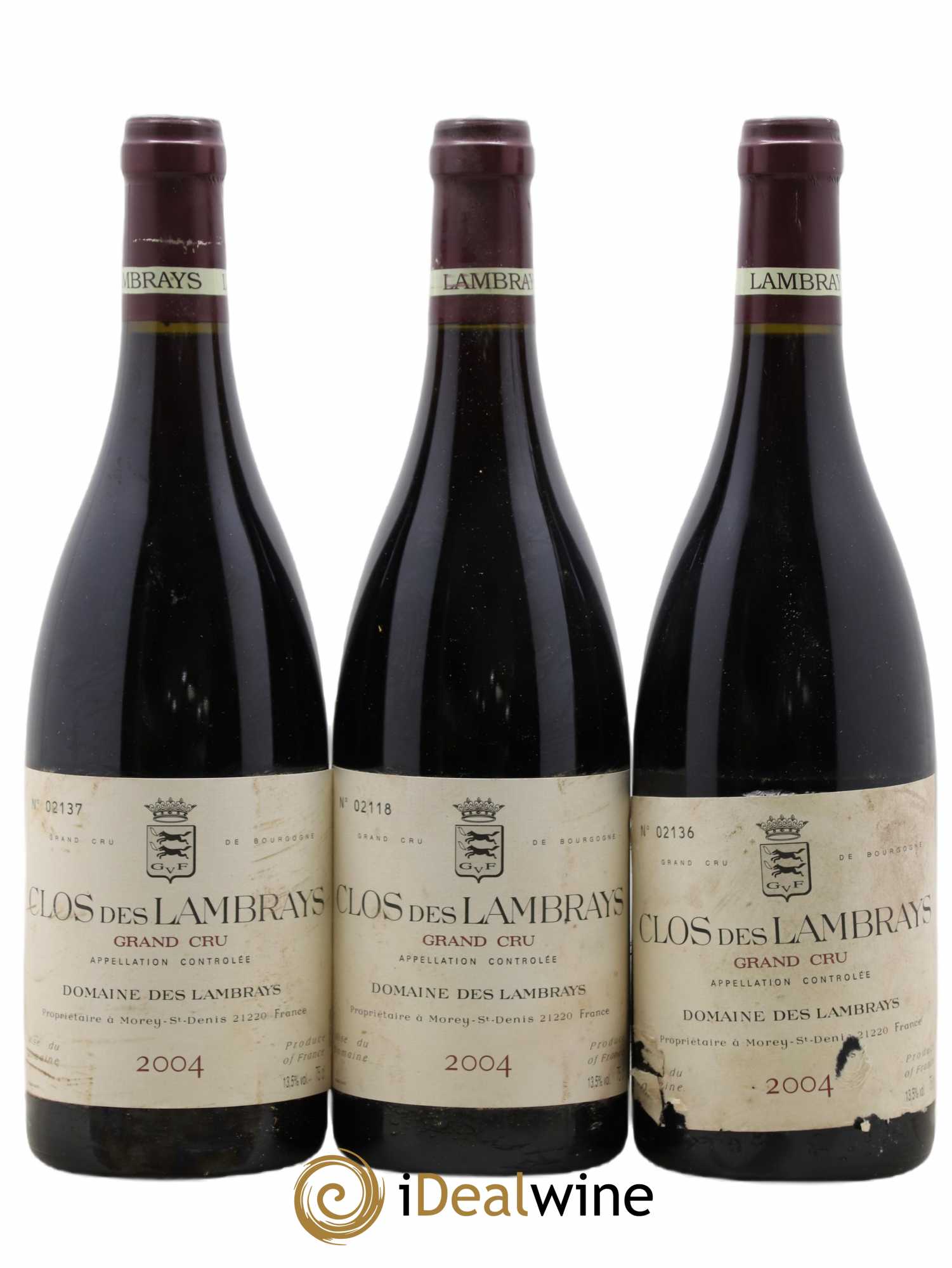 Clos des Lambrays Grand Cru Domaine des Lambrays 2004 - Lot de 3 bouteilles - 0