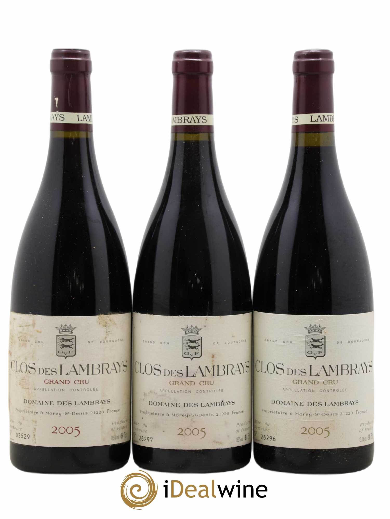 Clos des Lambrays Grand Cru Domaine des Lambrays 2005 - Lotto di 3 bottiglie - 0