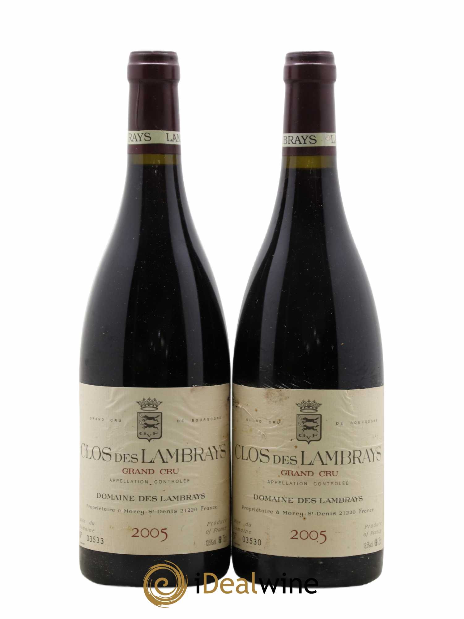 Clos des Lambrays Grand Cru Domaine des Lambrays 2005 - Lot of 2 bottles - 0