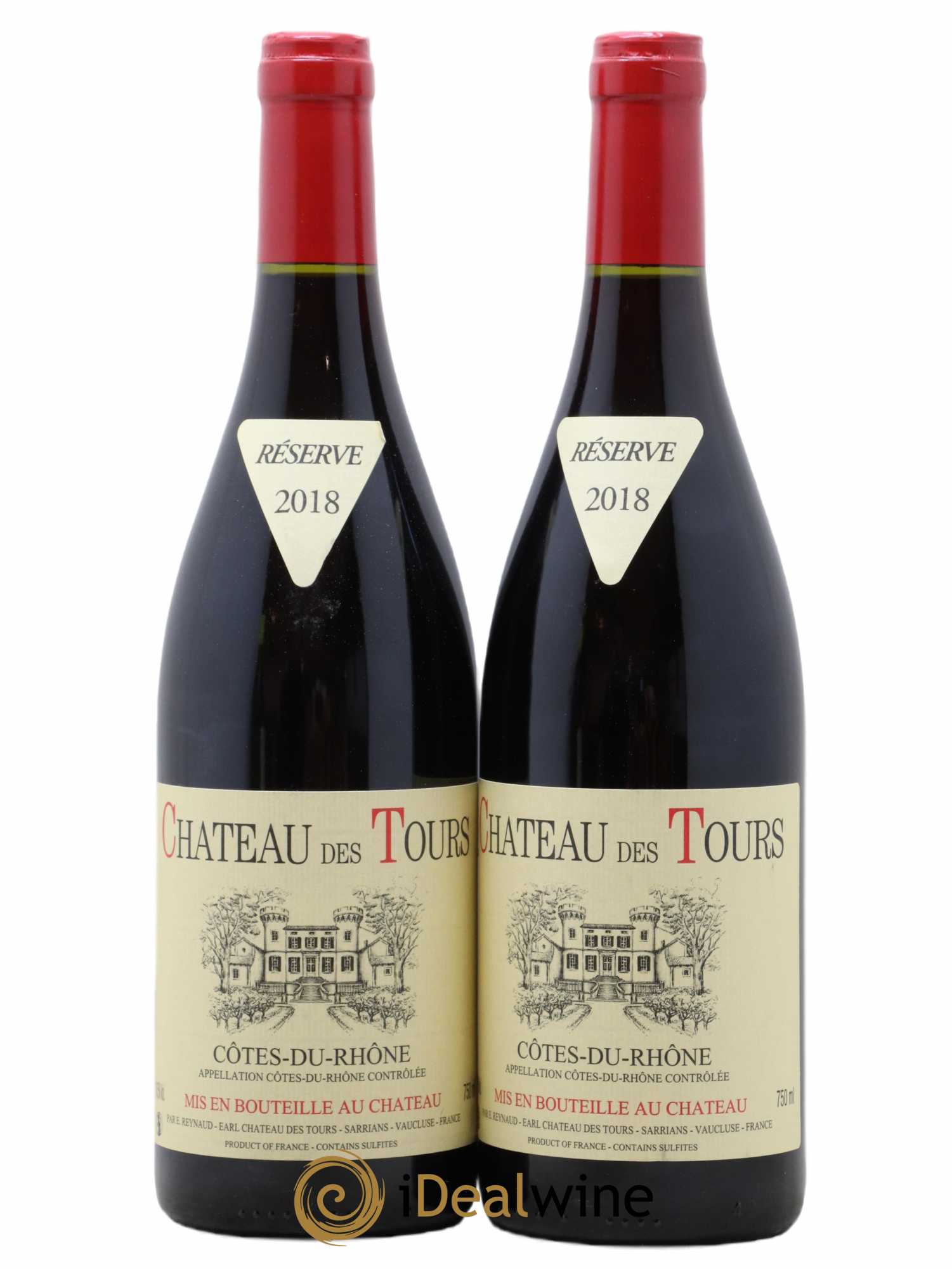 Côtes-du-Rhône Château des Tours Emmanuel Reynaud 2018 - Lot of 2 bottles - 0