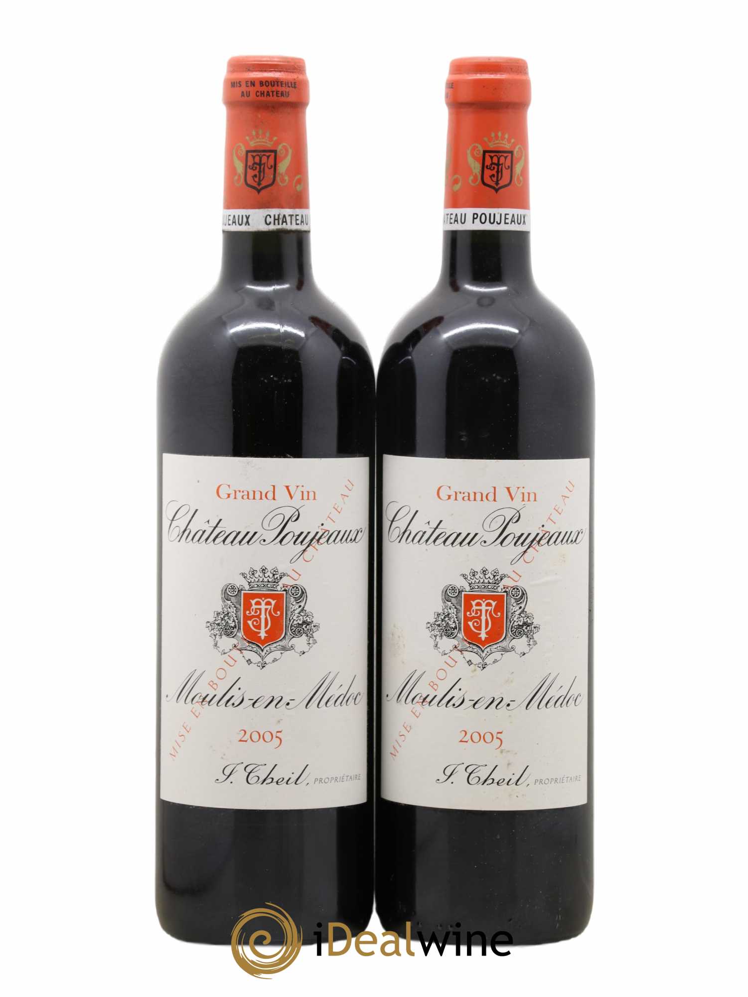 Château Poujeaux 2005 - Lot de 2 bouteilles - 0