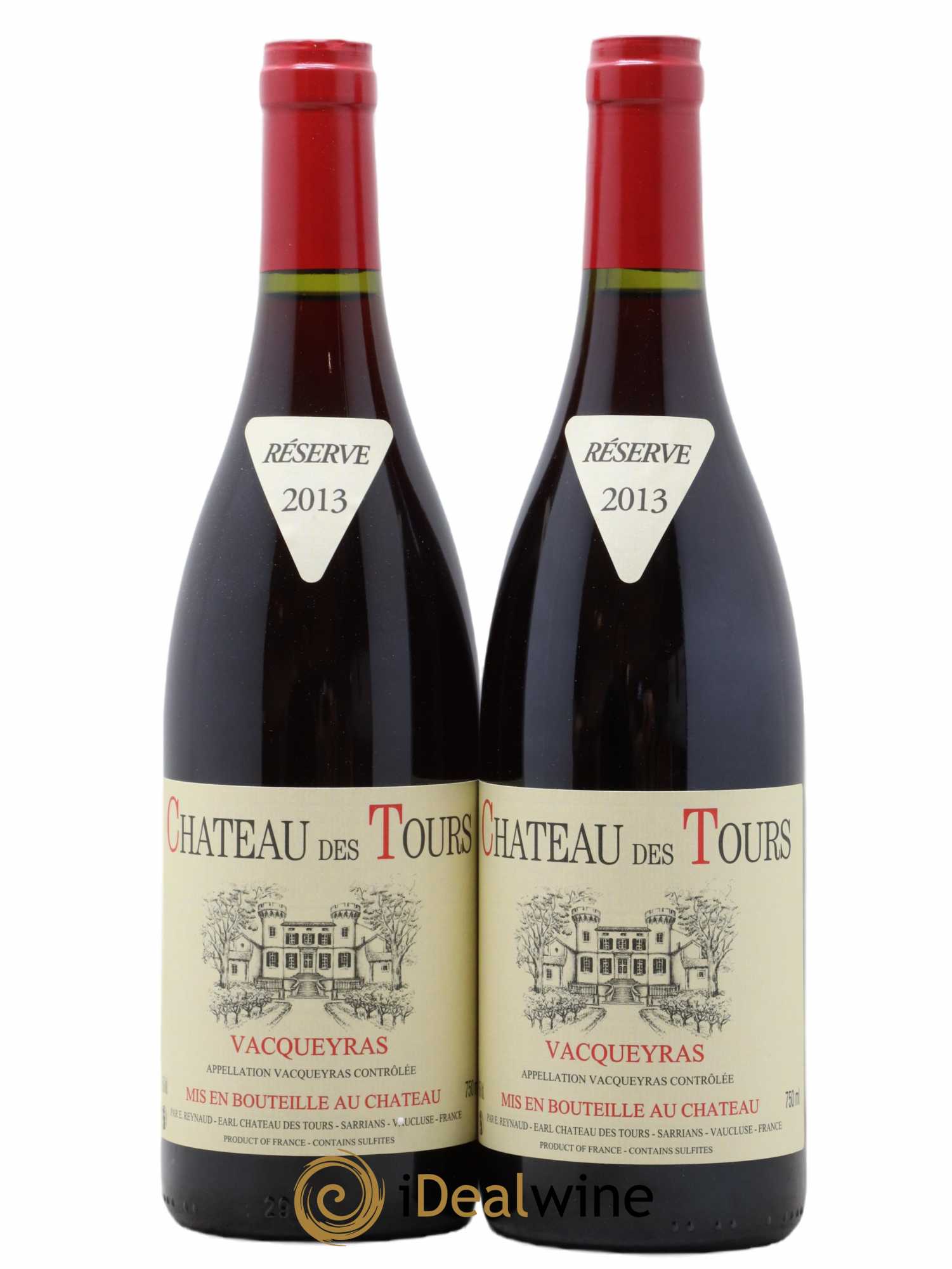 Vacqueyras Château des Tours Emmanuel Reynaud 2013 - Lot of 2 bottles - 0