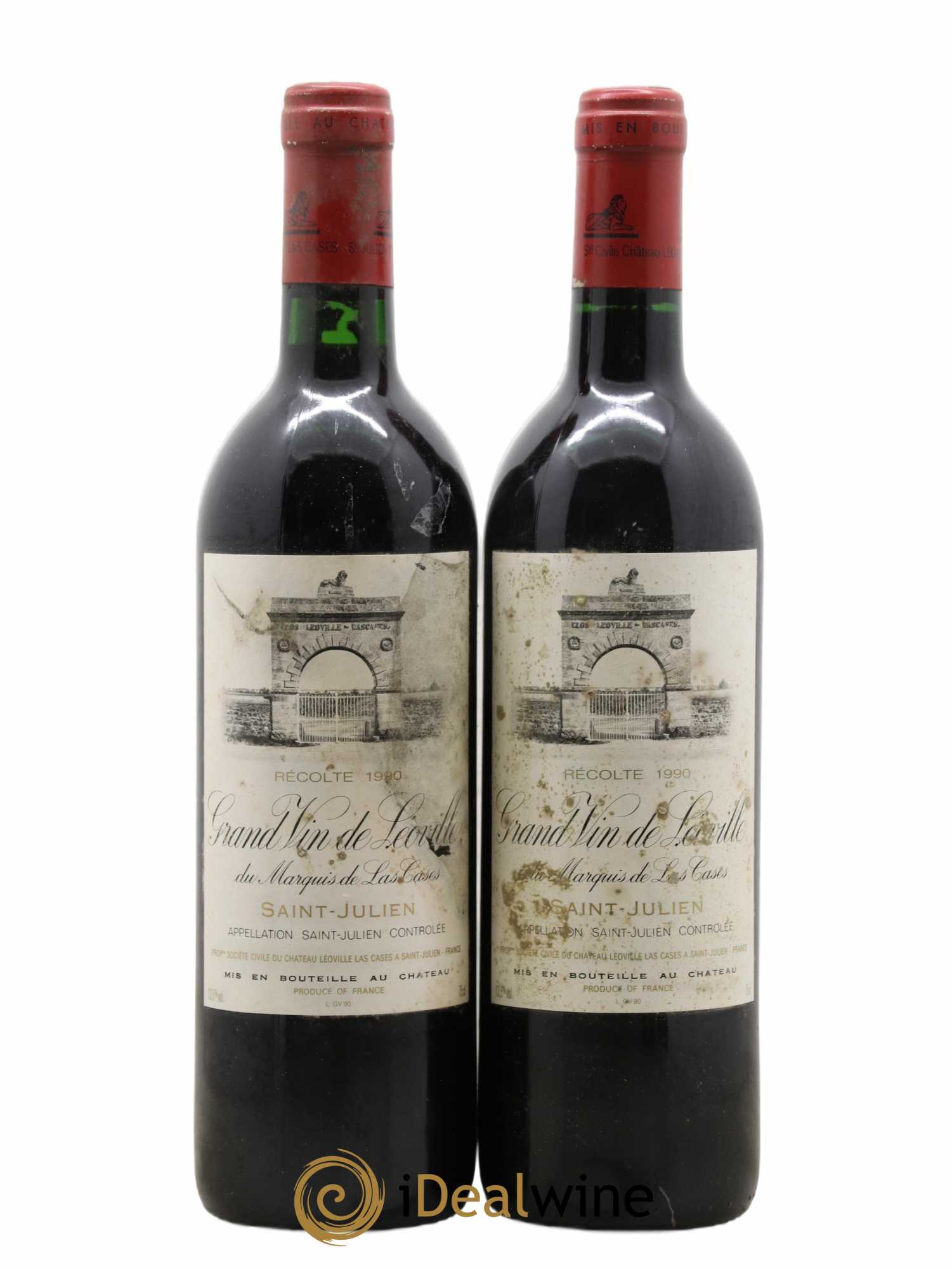 Château Léoville Las Cases 2ème Grand Cru Classé 1990 - Lot de 2 bouteilles - 0